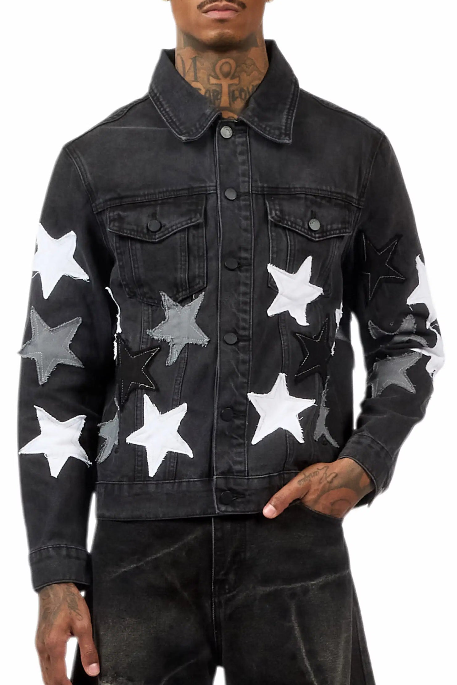 Starlane Black Denim Jacket