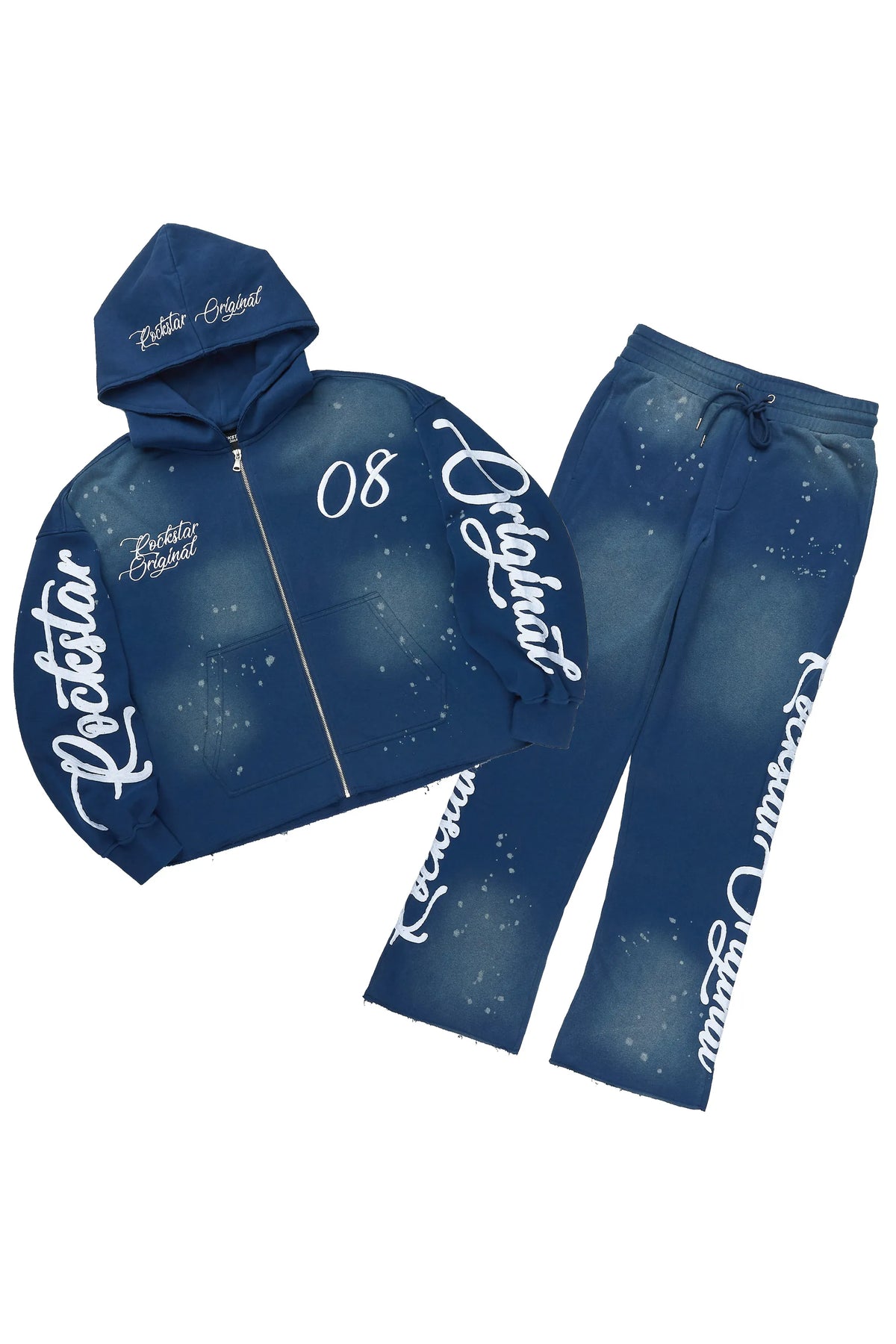 Hanif Navy Hoodie/Straight Pant Track Set
