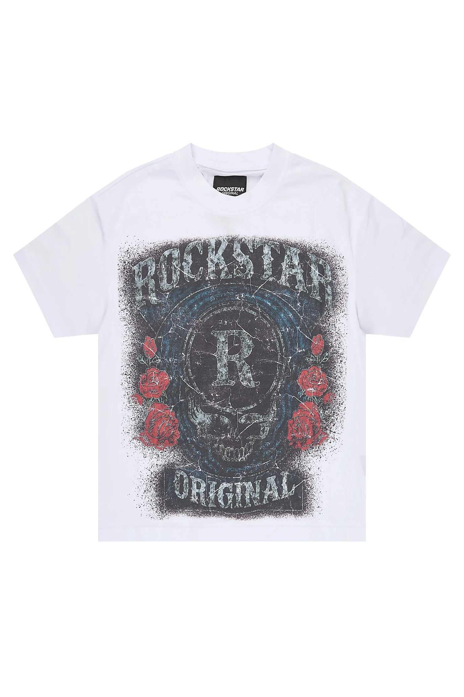 Girls Hendrya White Graphic T-Shirt