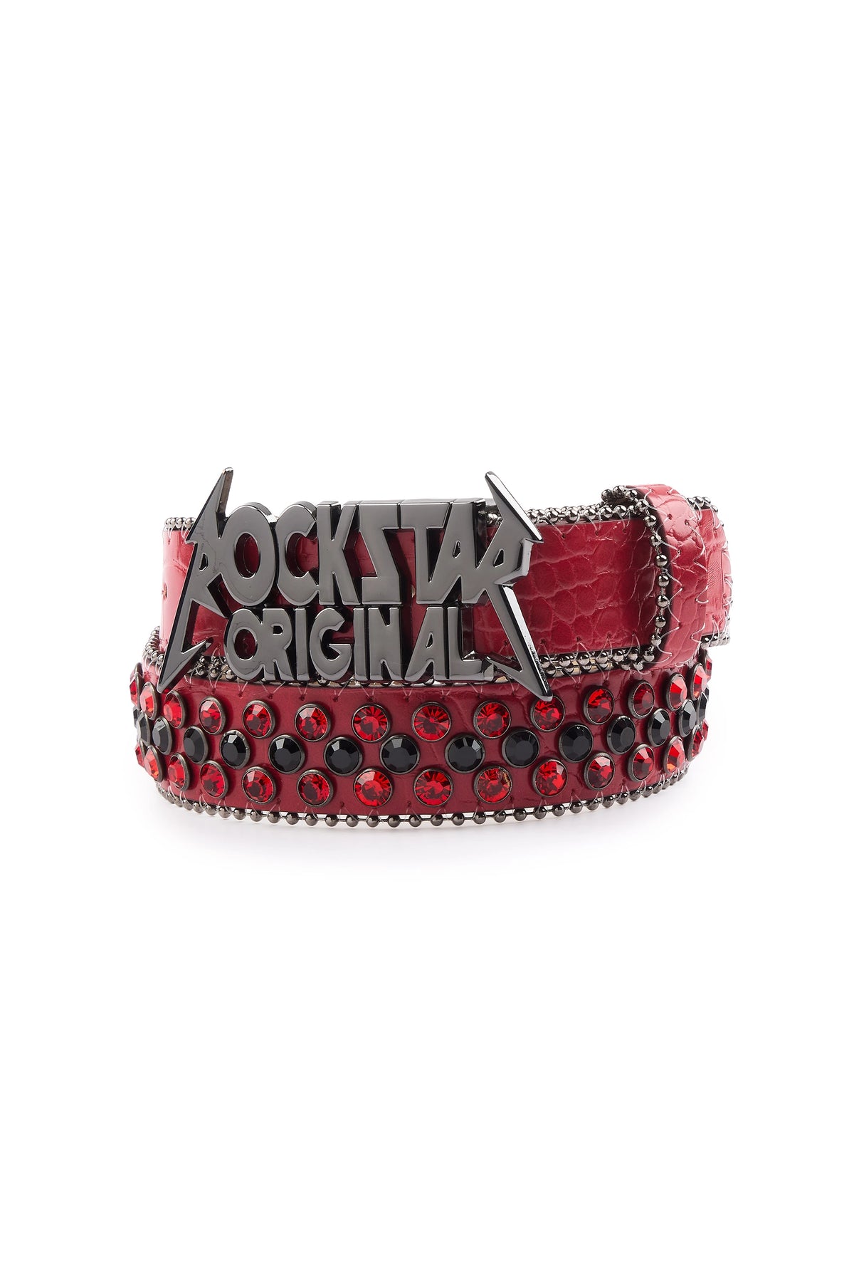 Jazlynn Red Rhinestone Belt