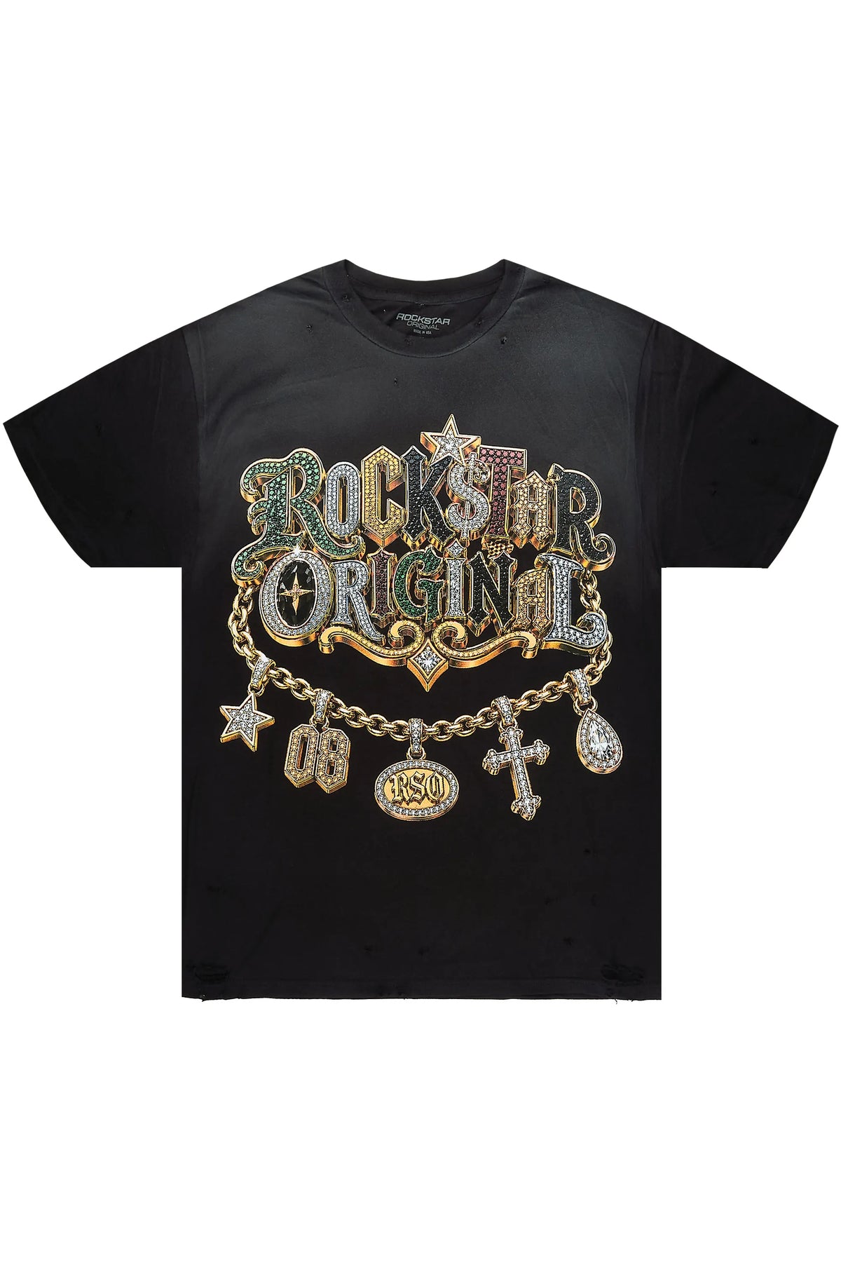Pendant Black Oversized Graphic T-Shirt