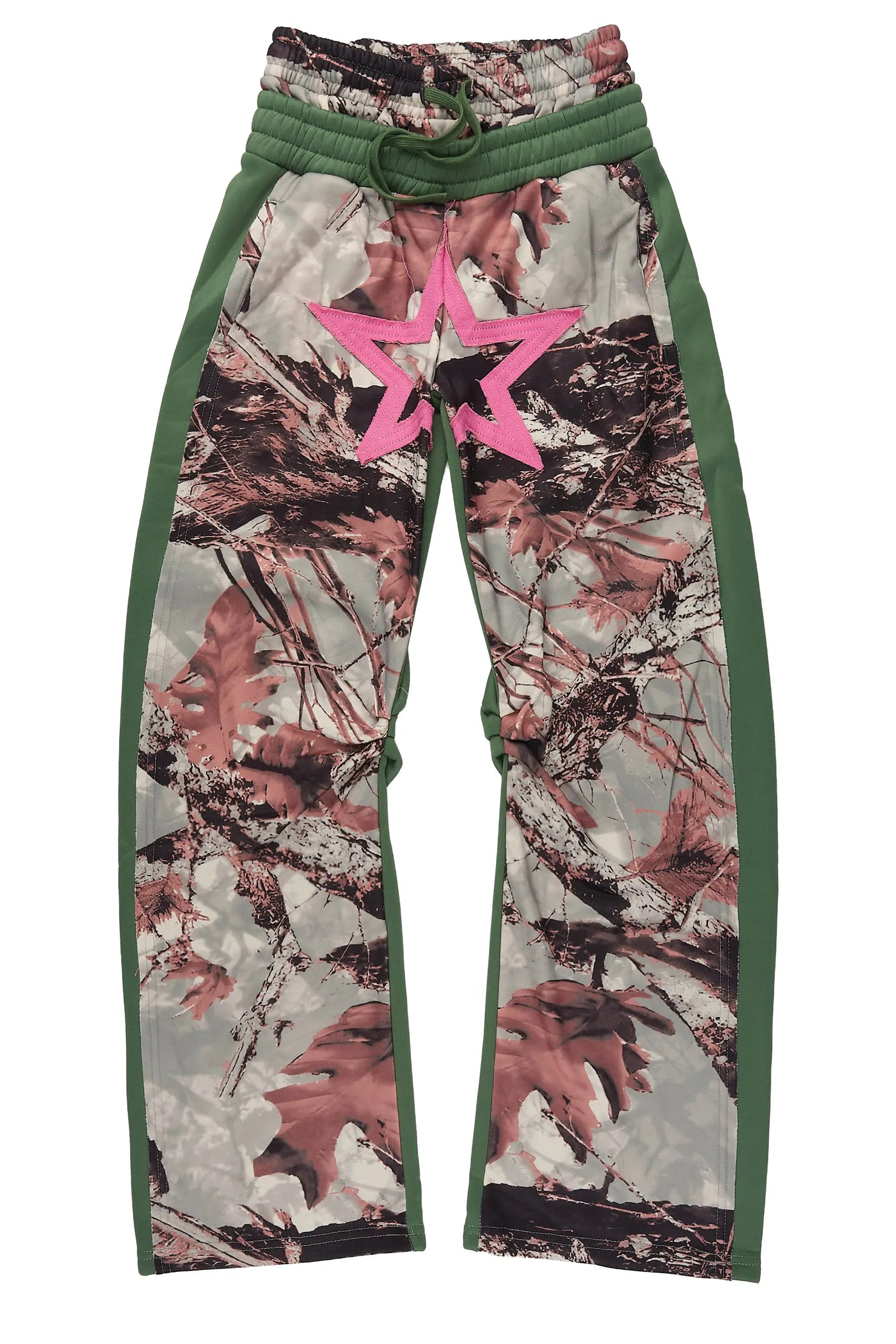 Girls Canaan Tree Camo Double Waisted Baggy Track Pant