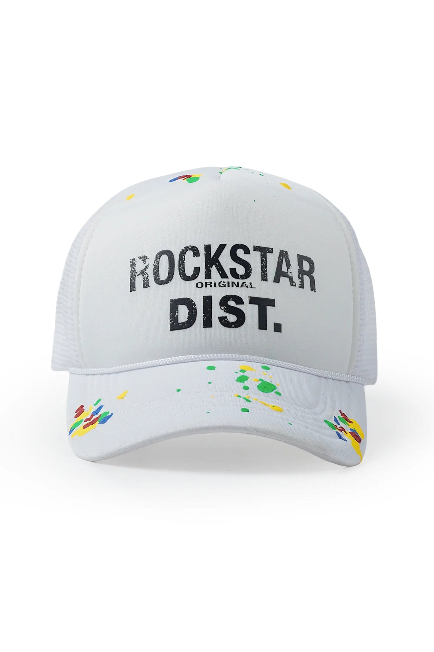 Jahan White Graphic Trucker Hat