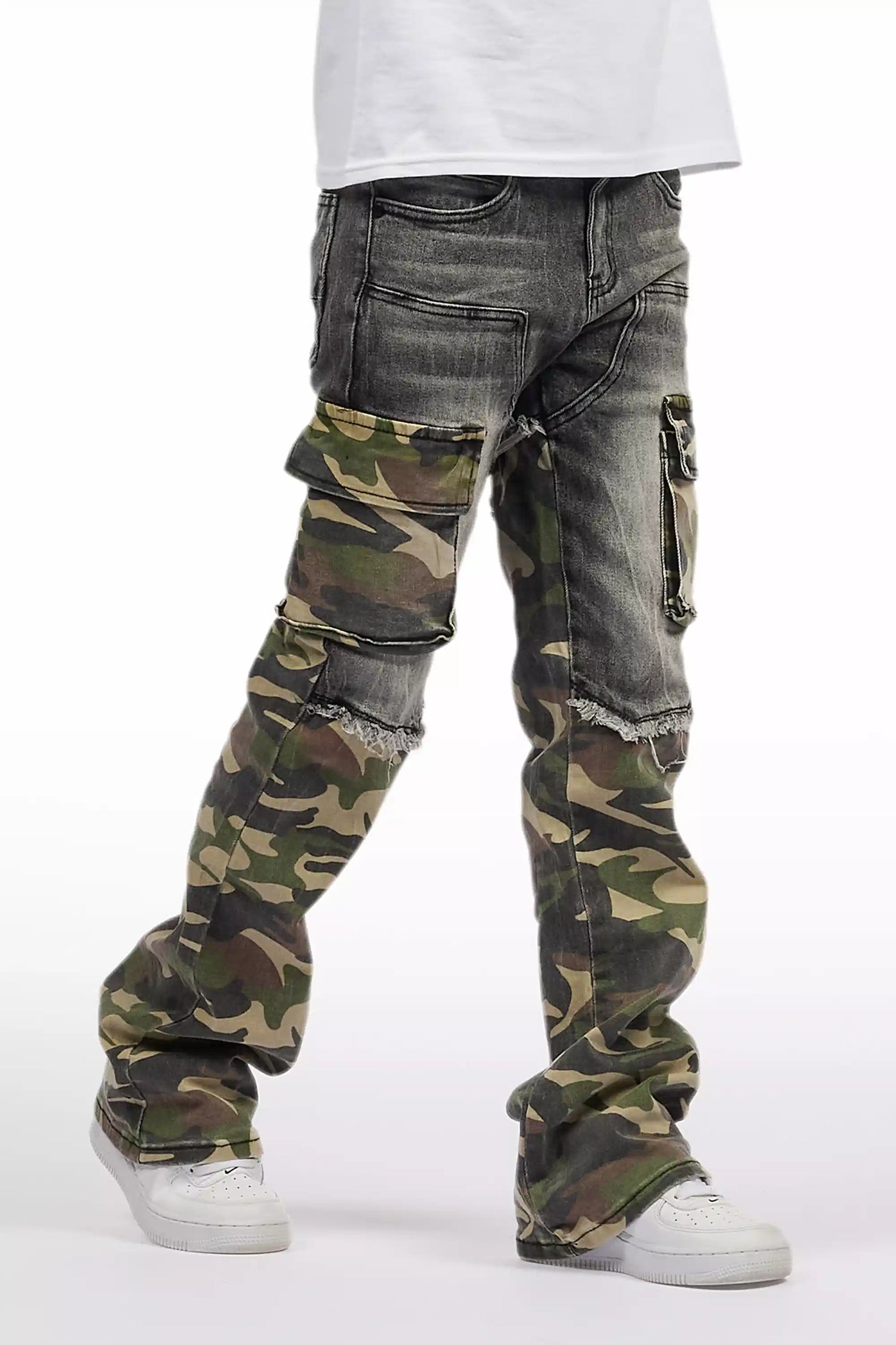 Boys Denka Grey Stacked Fit Jean