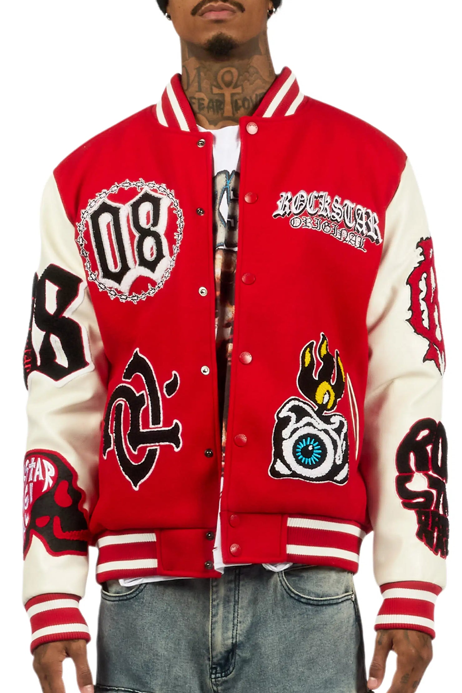 Syndicate Red Varsity Jacket