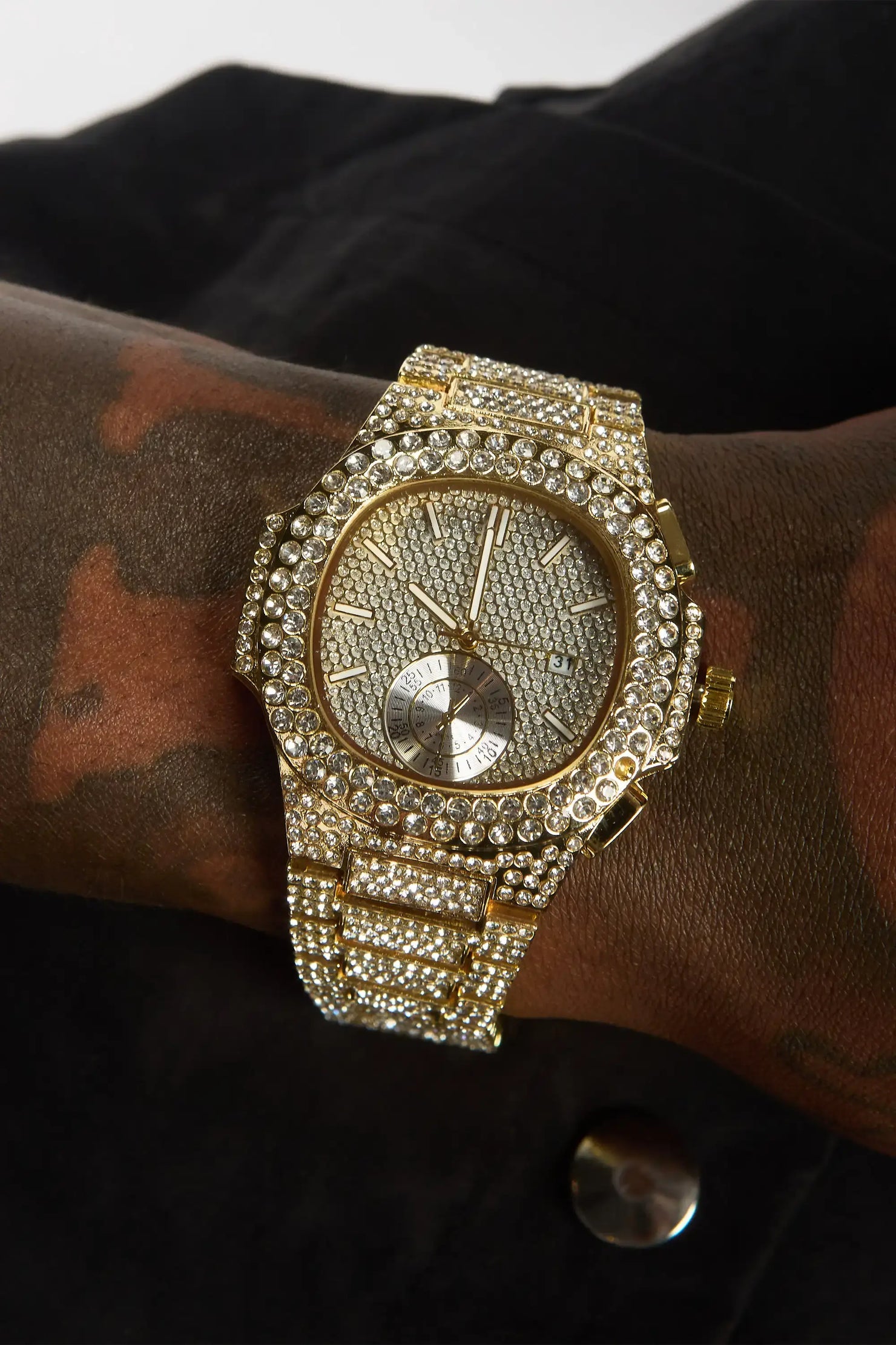 Wilsdorf Gold Bling Watch
