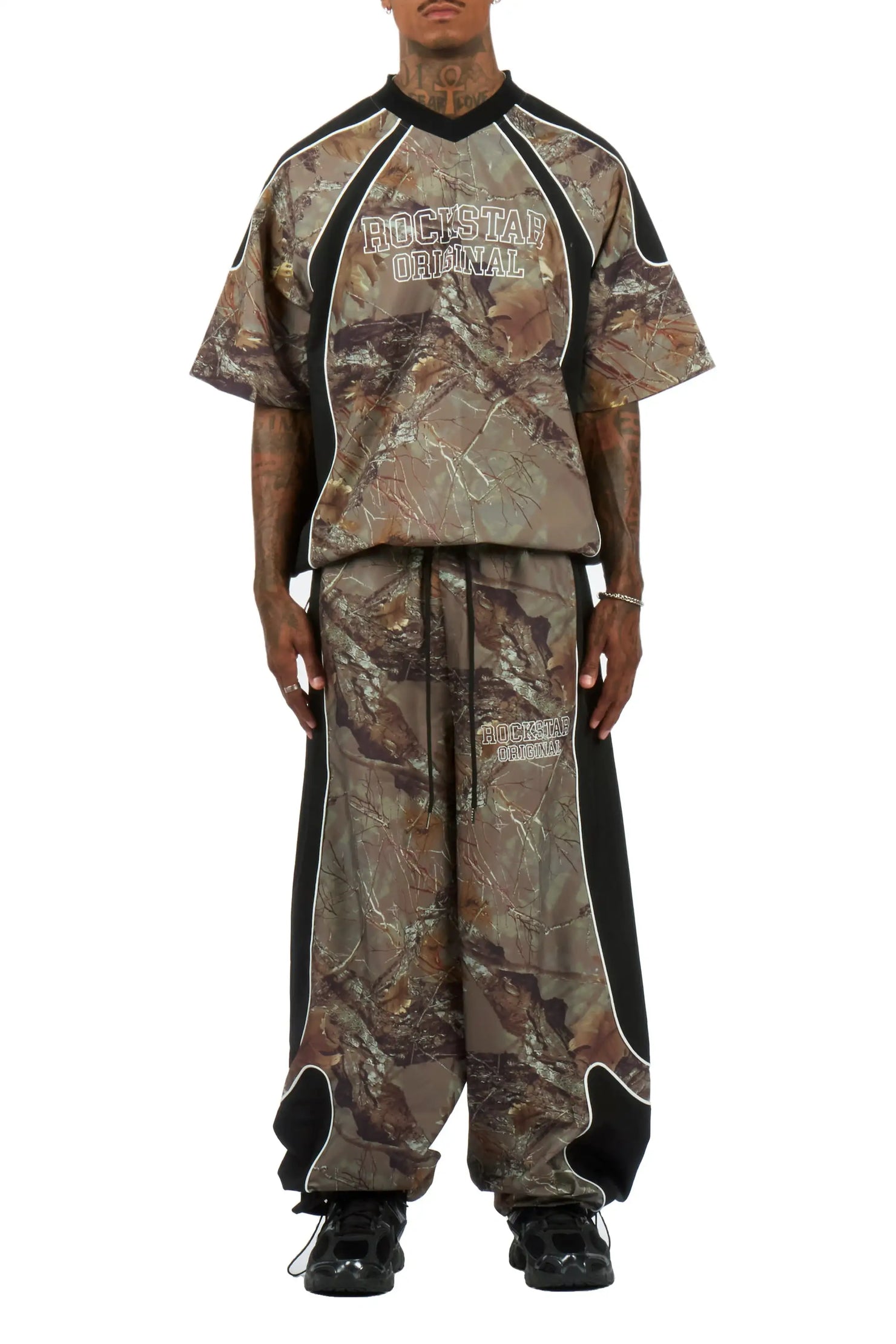 Finda Camo Windbreaker Teen Nylon Track Set