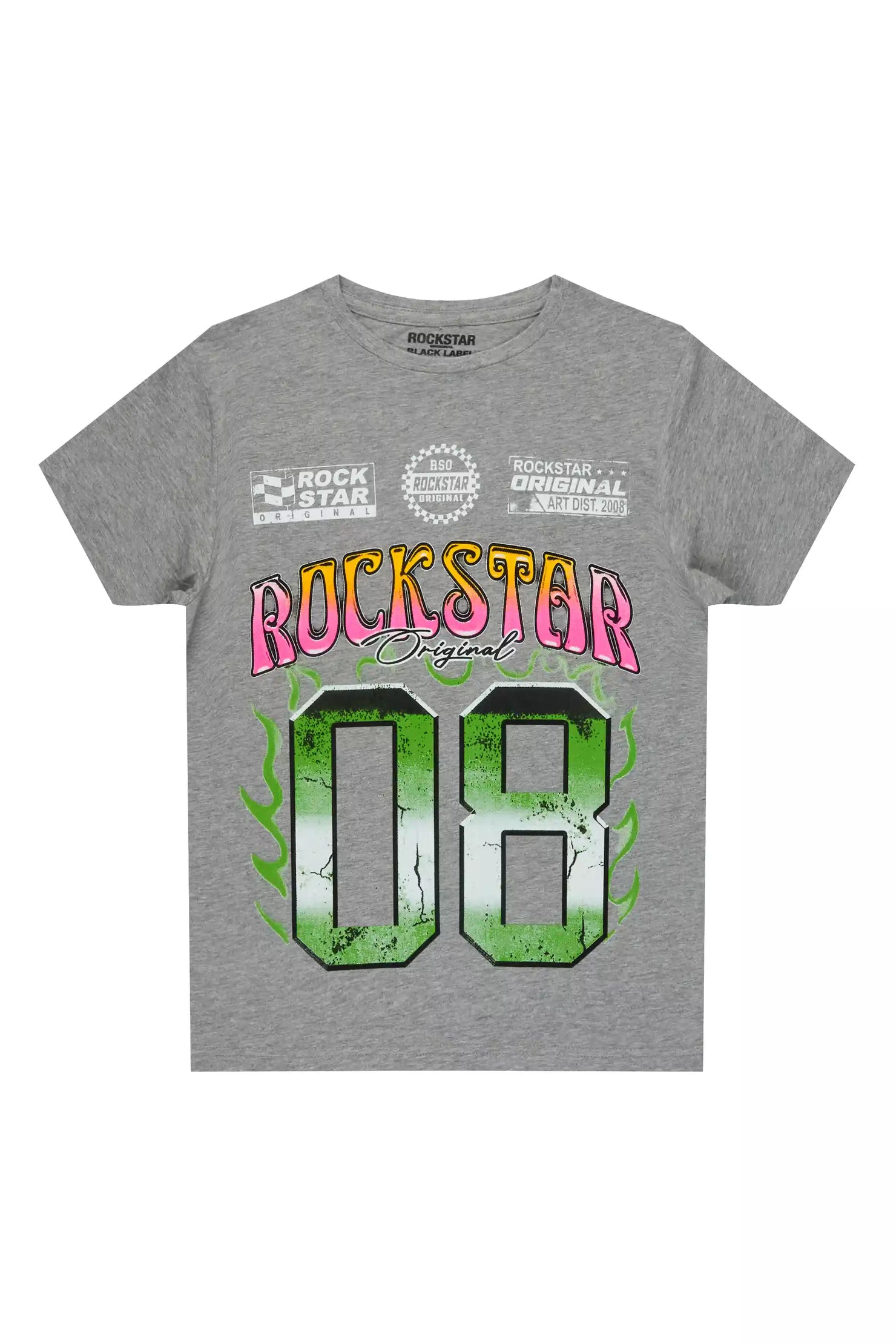 Boys Quito Heather Grey/Multi Graphic T-Shirt