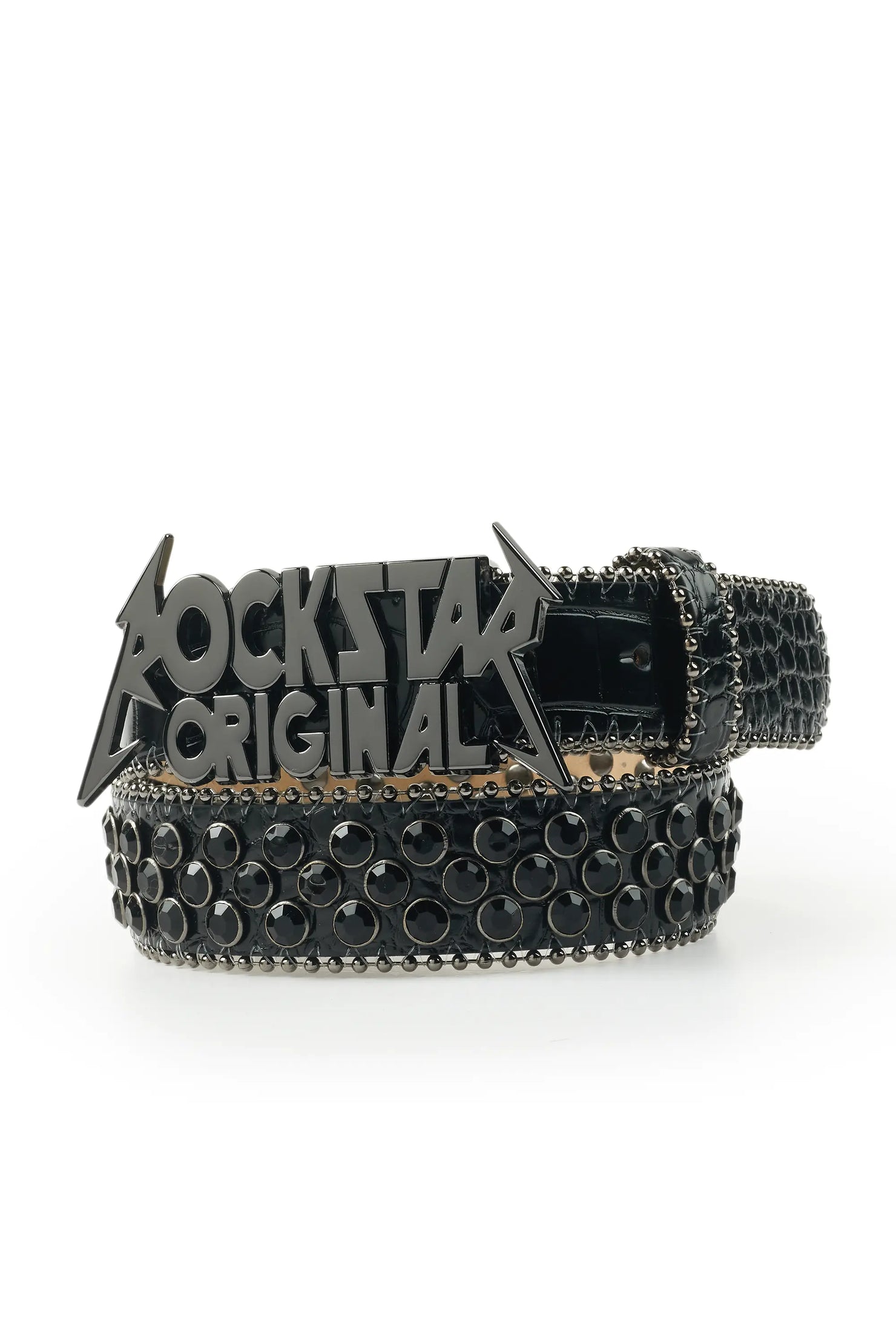 Girls Bliz Black Rockstar Logo Belt