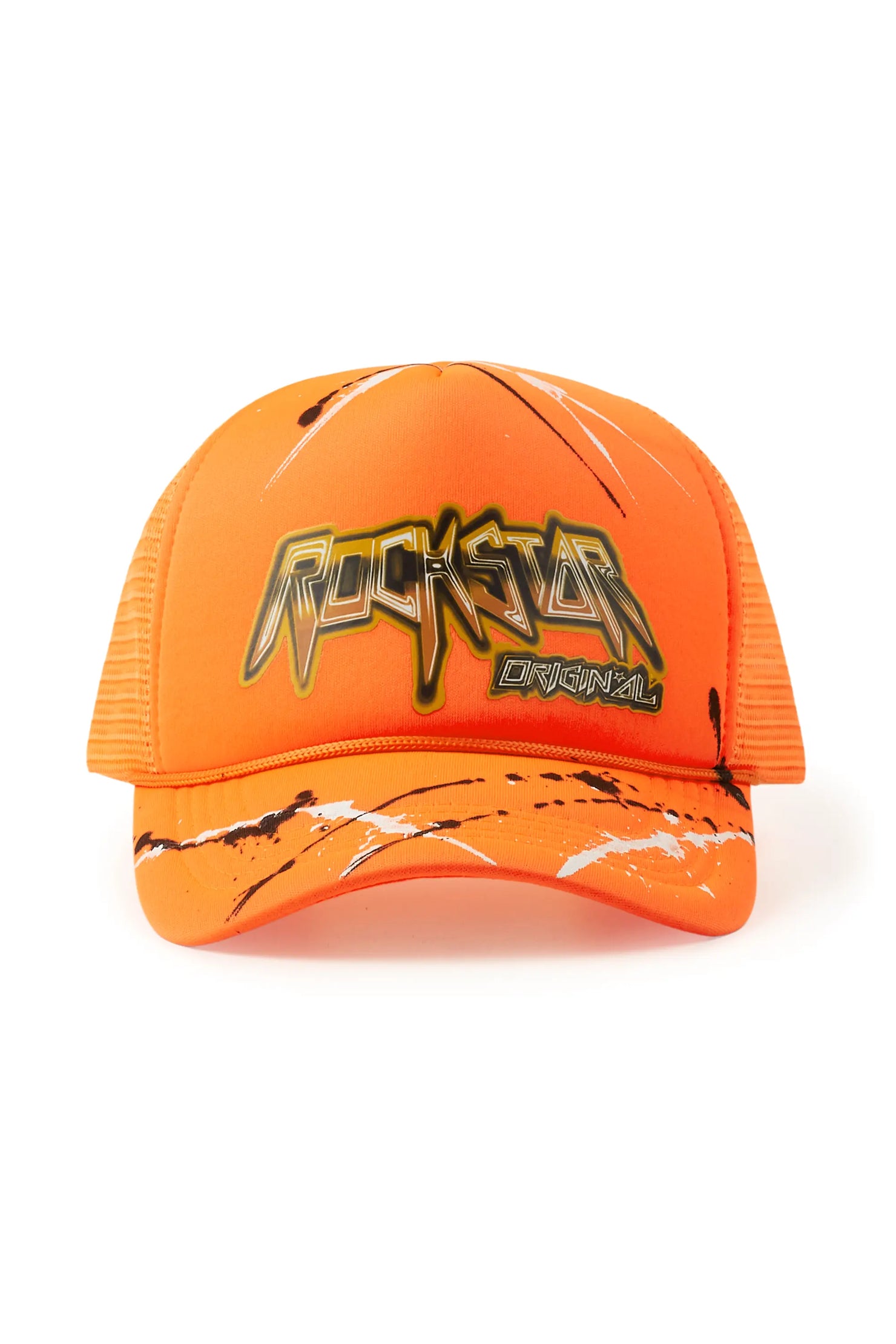 Saman Orange Graphic Trucker Hat