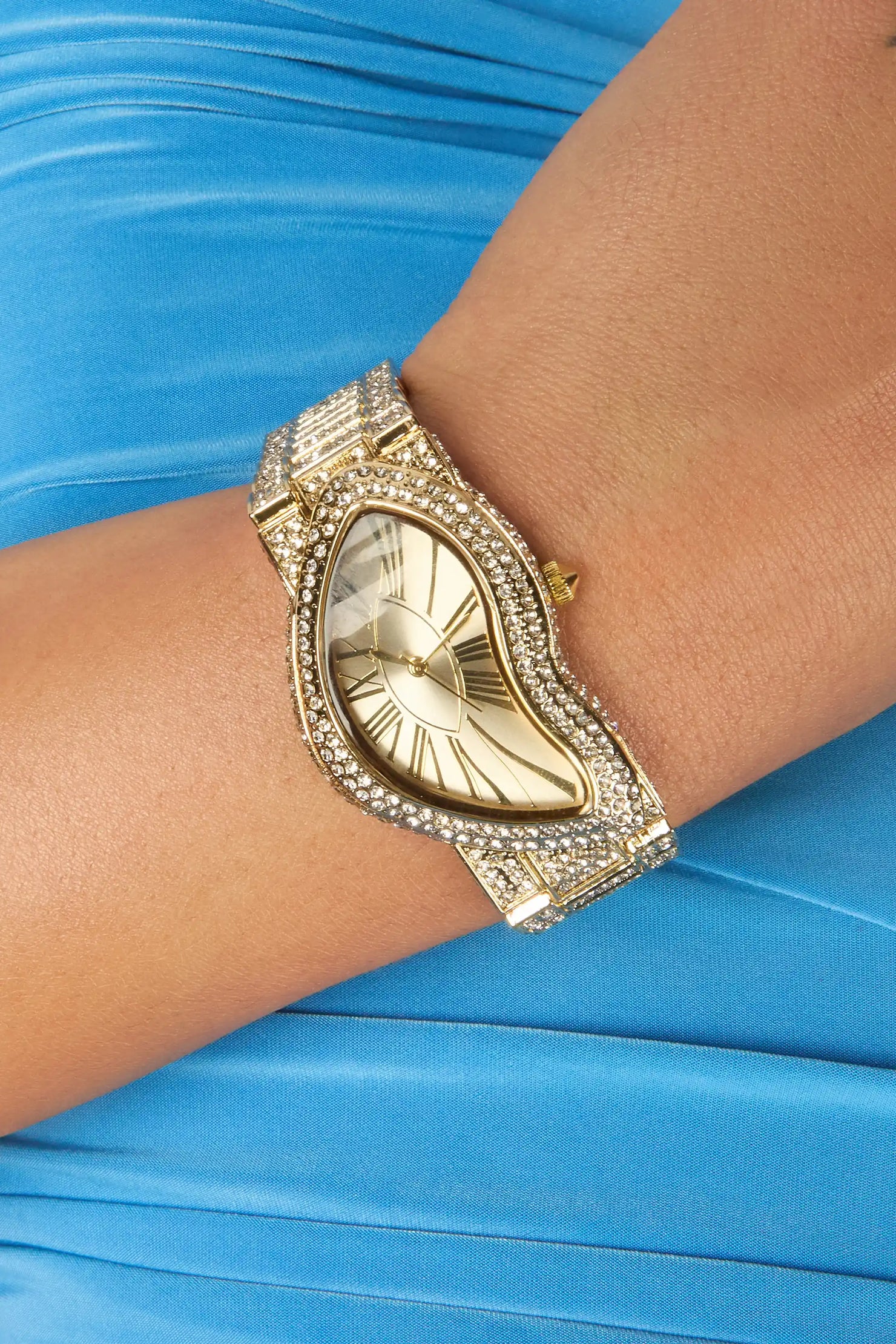Ziva Gold Crystal Watch