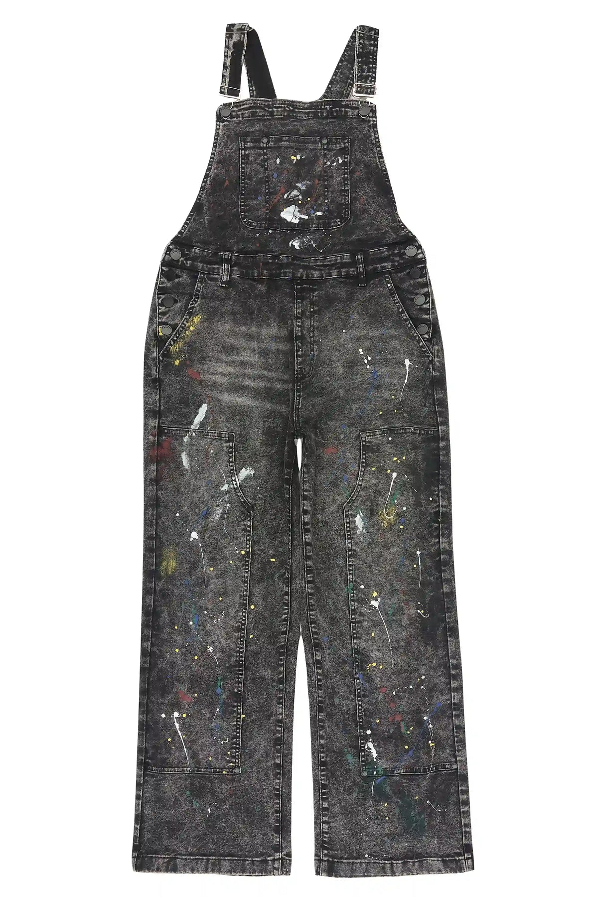 Fustier Black Painter Denim Overall