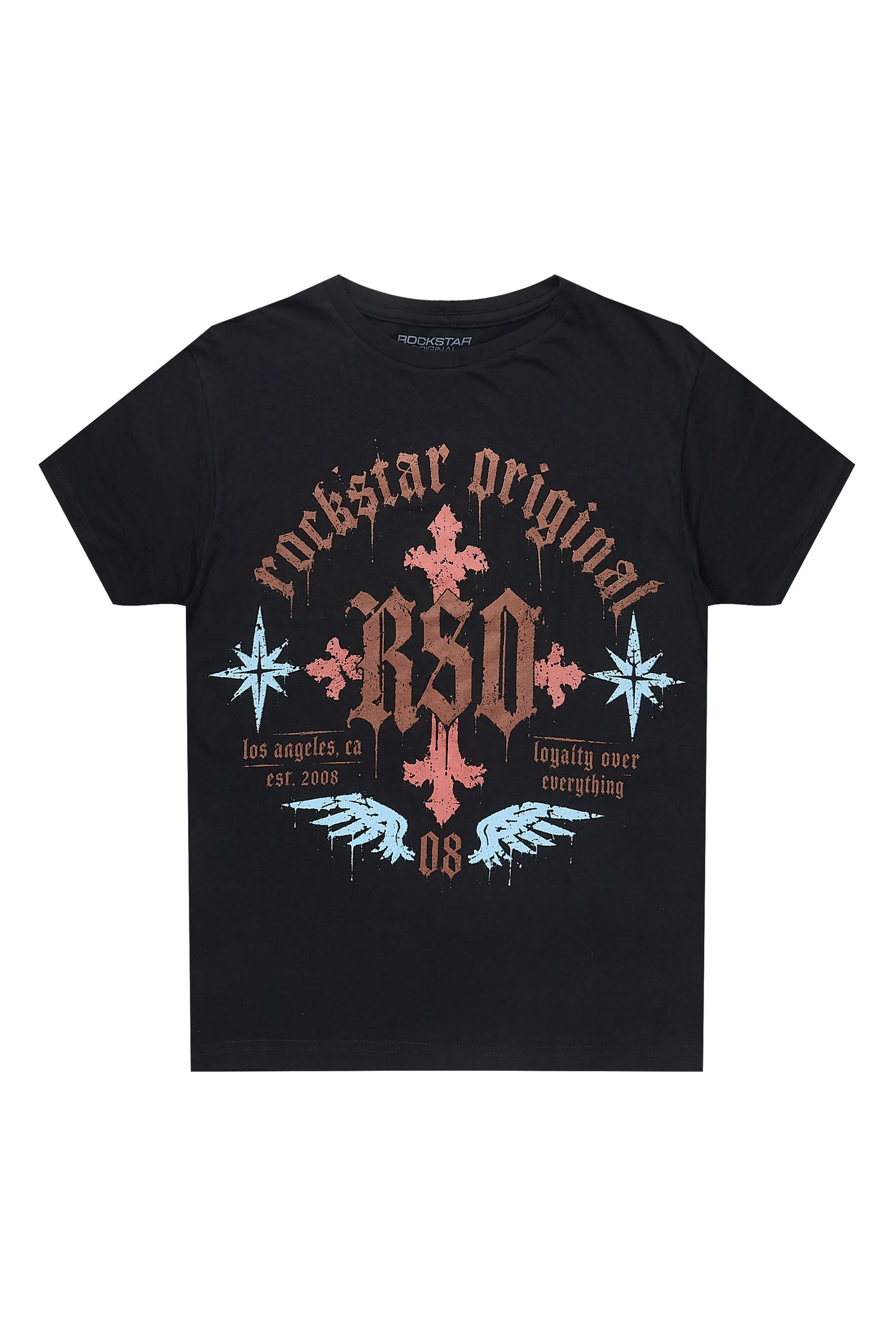 Boys Trent Black Graphic T-Shirt