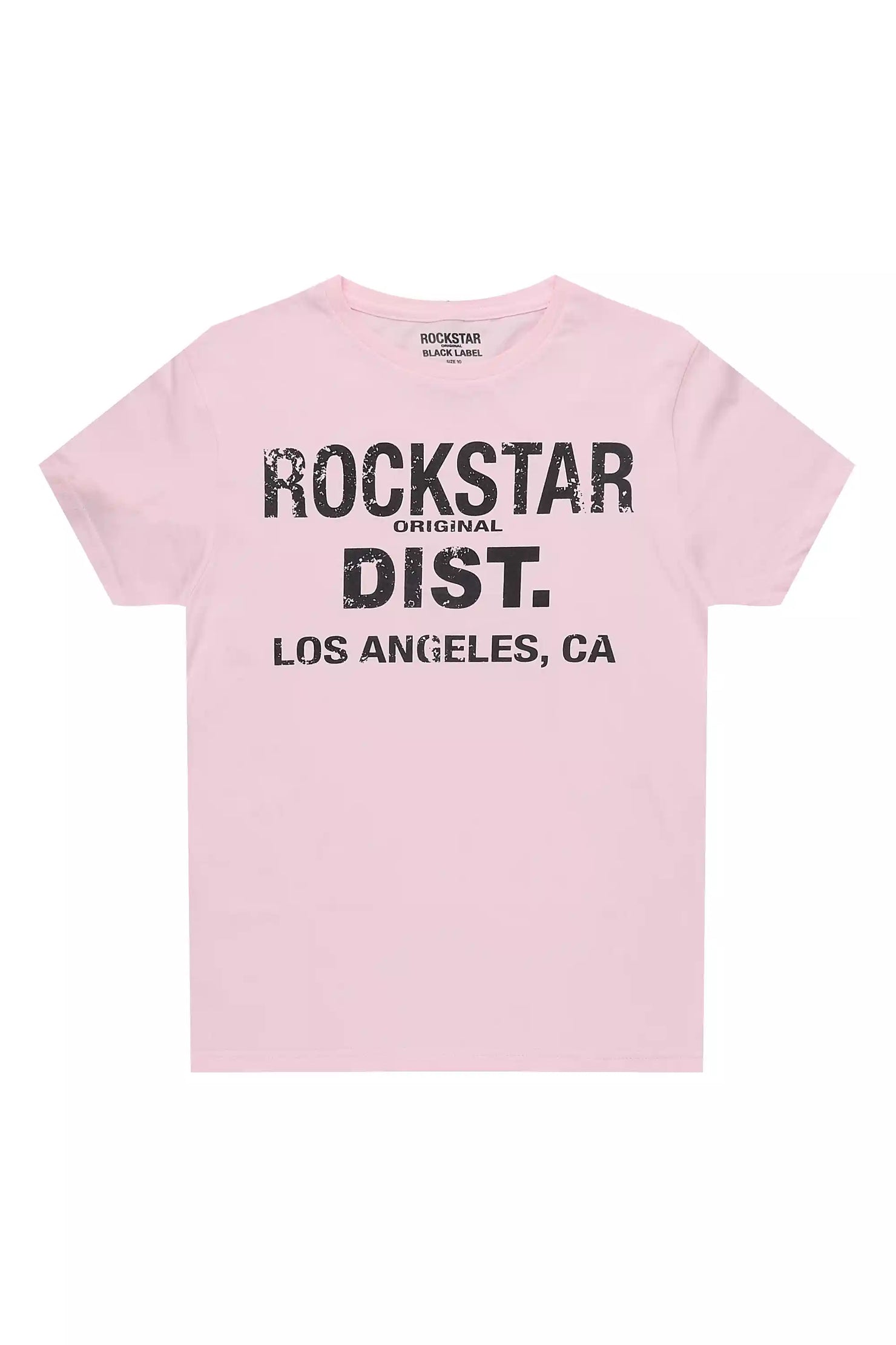 Boys Koen Light Pink/Black Graphic T-Shirt