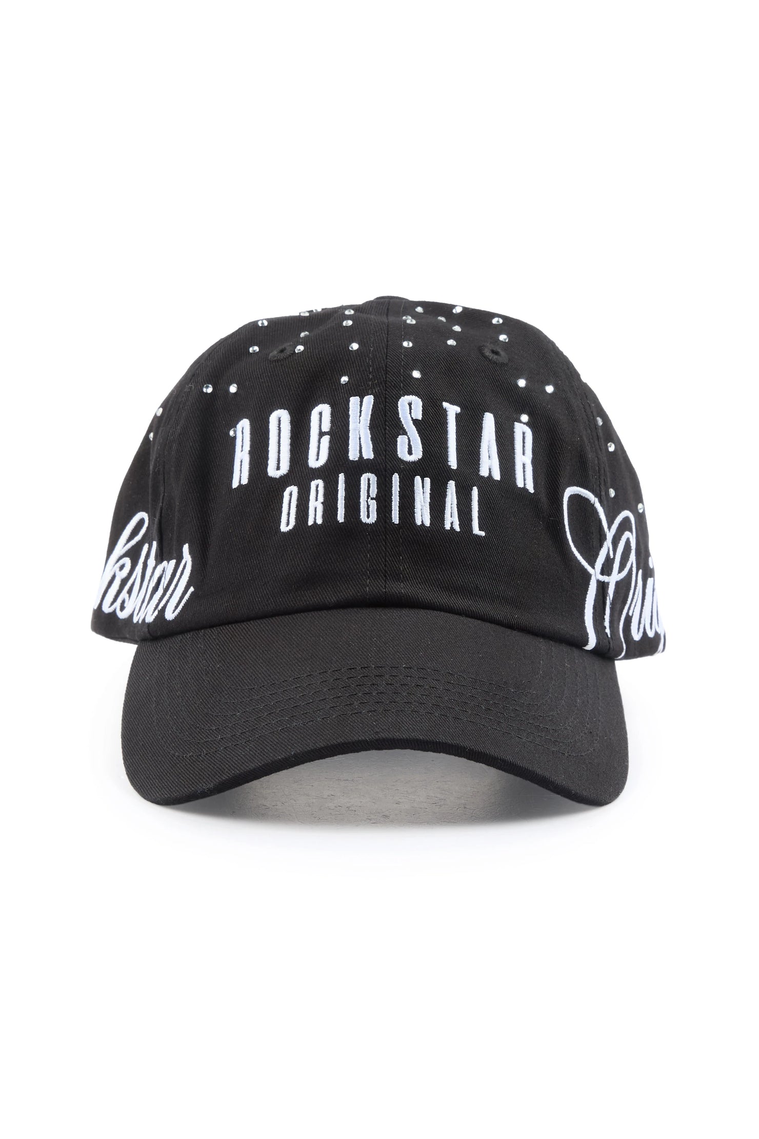 Denazia Black Rhinestone Trucker Hat