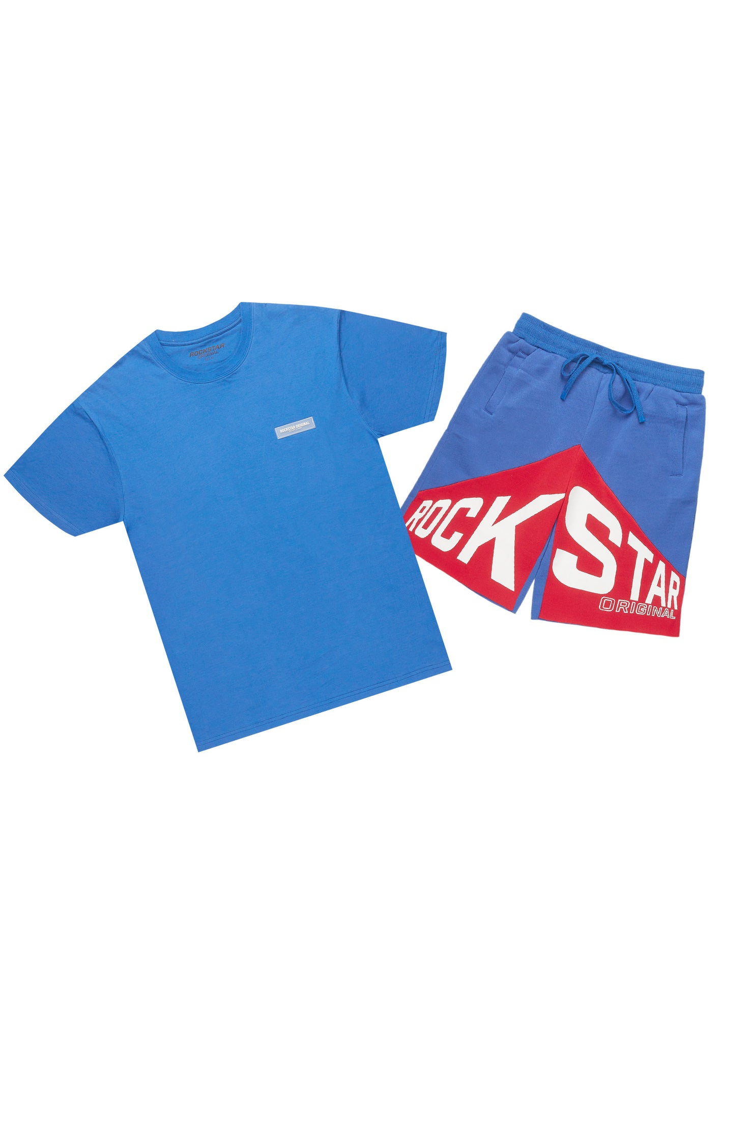 Diona Royal Blue T-Shirt Short Set
