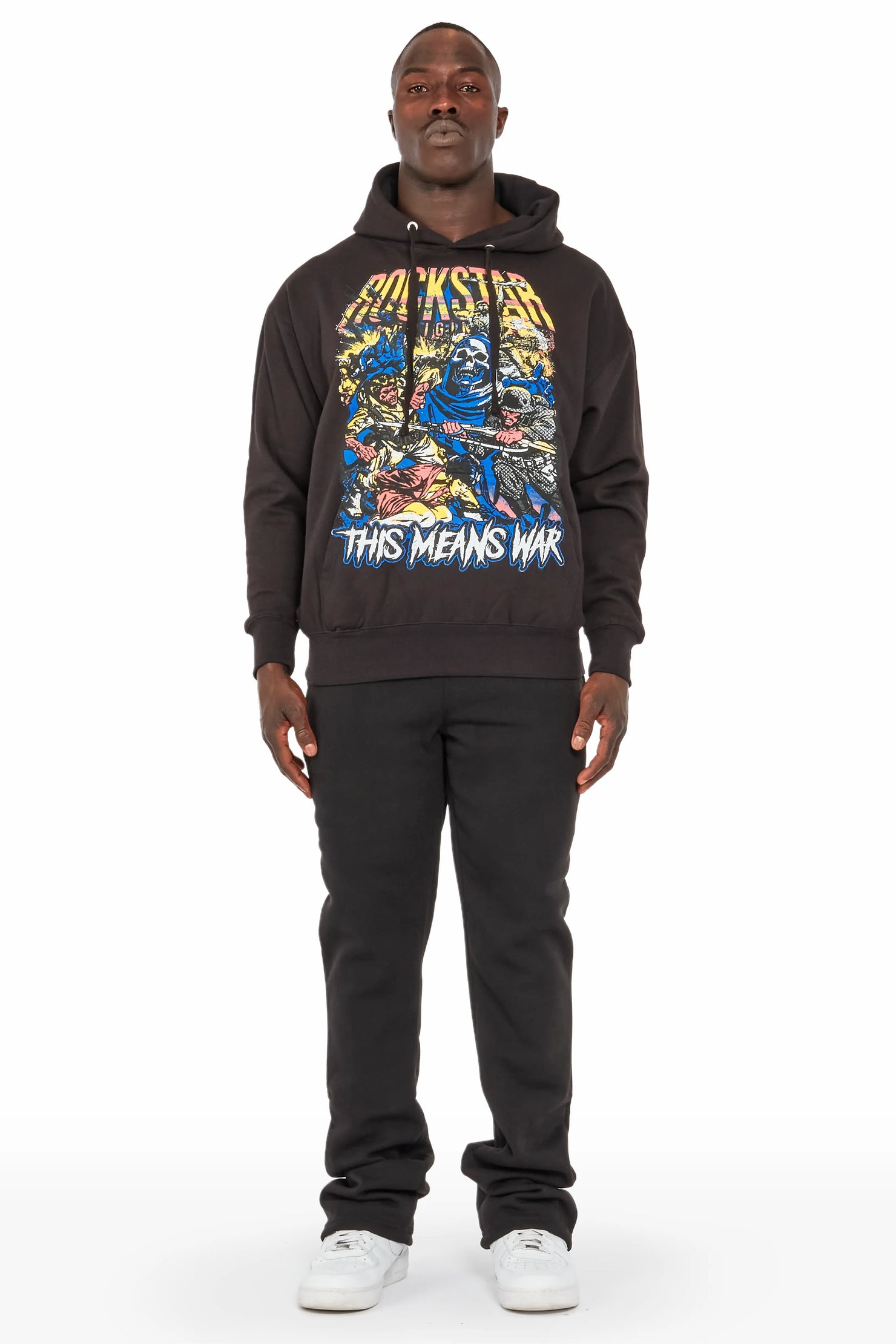 Normandie Black Hoodie Trackset