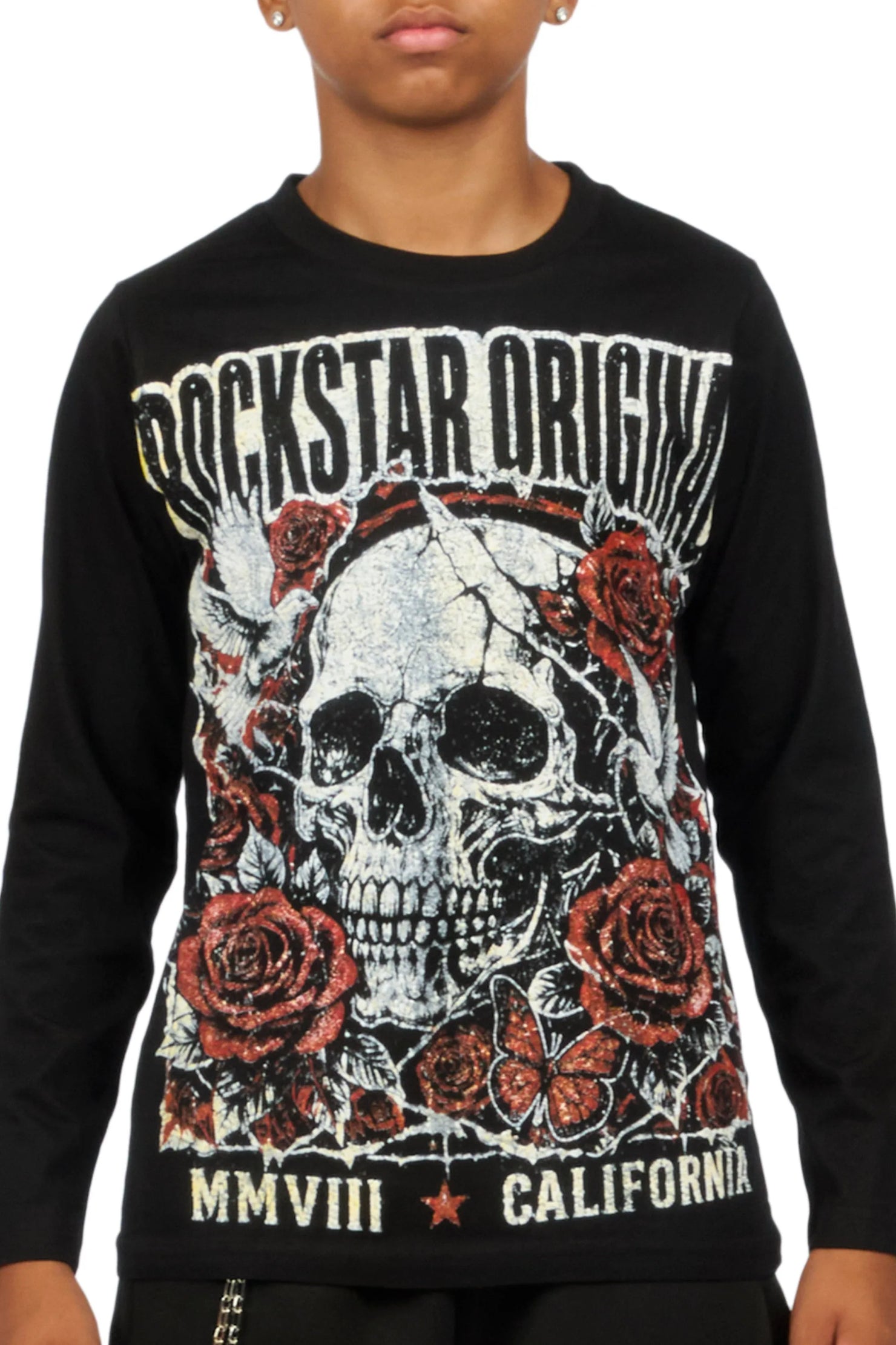 Boys Mars Black Long Sleeve T-Shirt