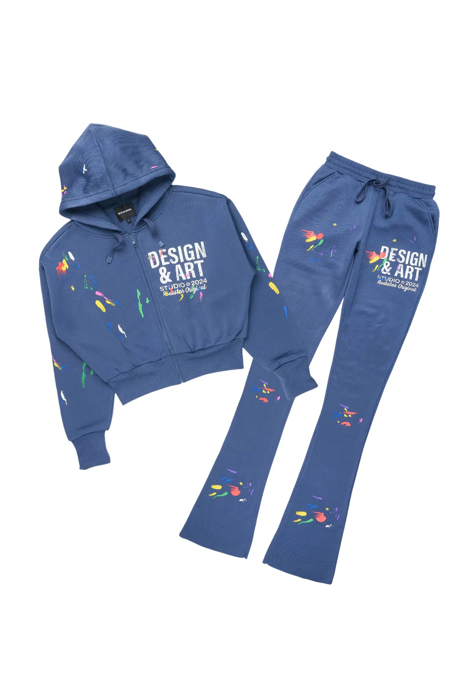 Kristiane Navy Crop Super Stacked Trackset