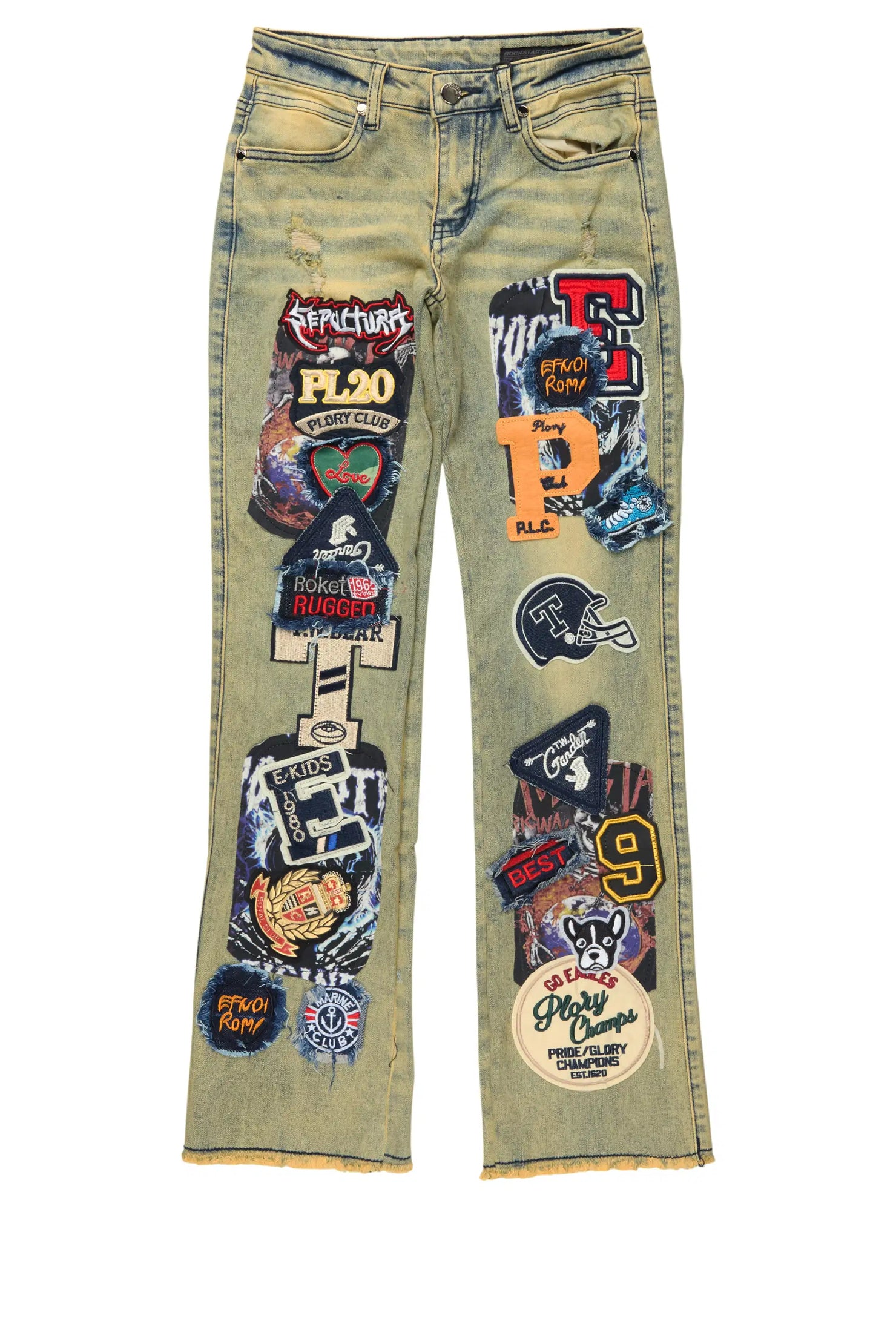 Boys Espen Tint Stacked Flare Jean