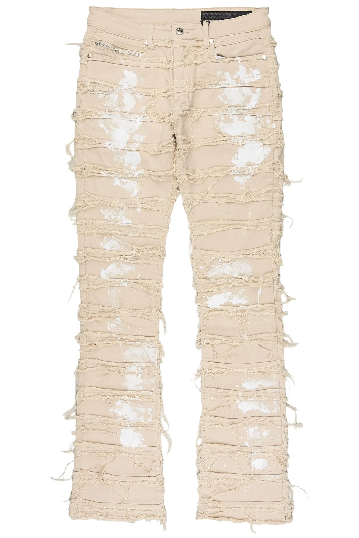 Garson Beige Stacked Fit Jean