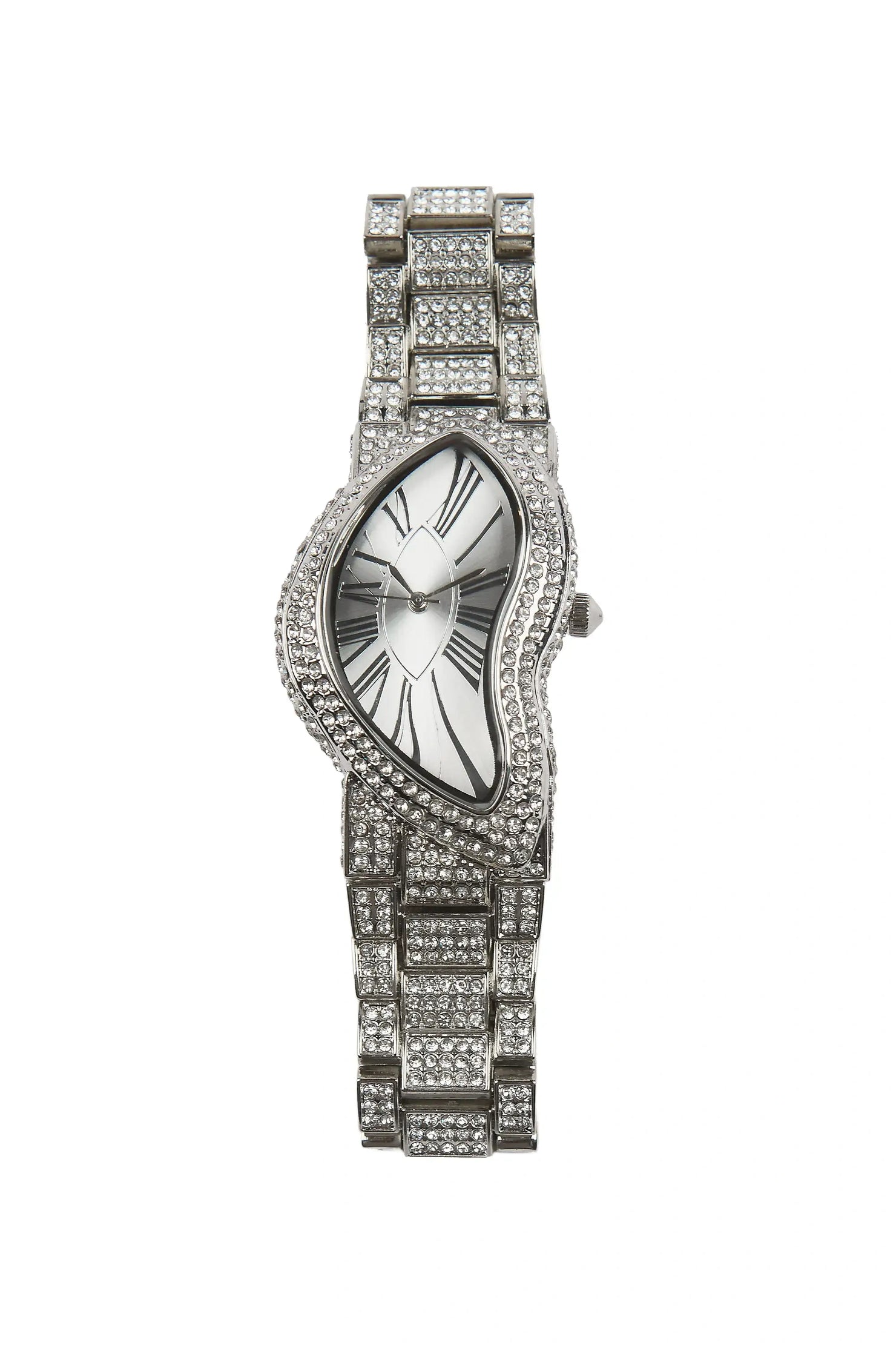 Ziva Silver Crystal Watch