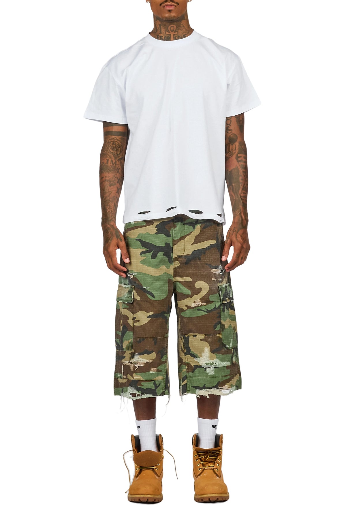 Bronsen Camo Cargo Jort