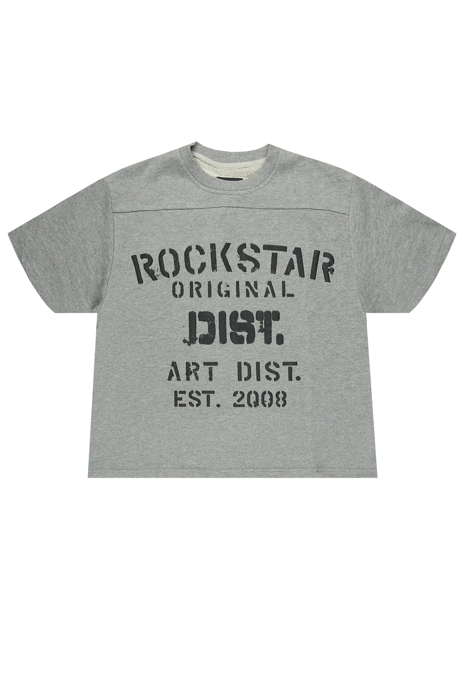 Boys Quin Heather Grey French Terry T-Shirt