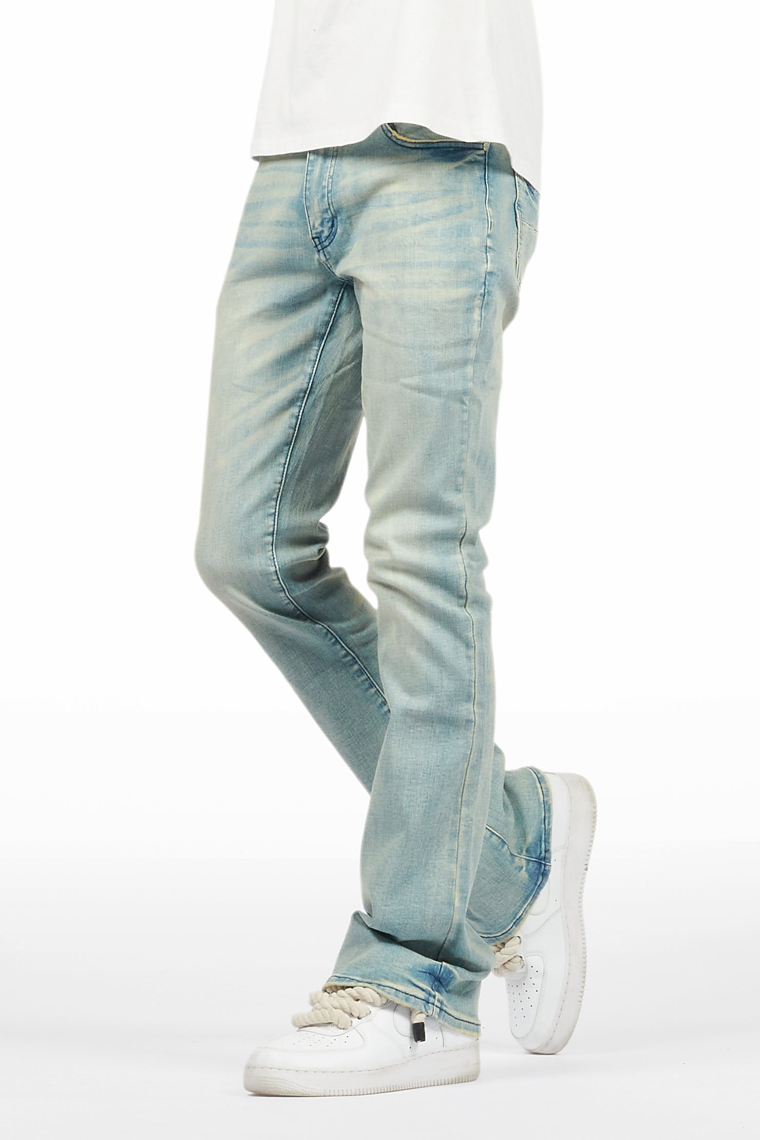 Drick Light Blue Regular Fit Flare Jean