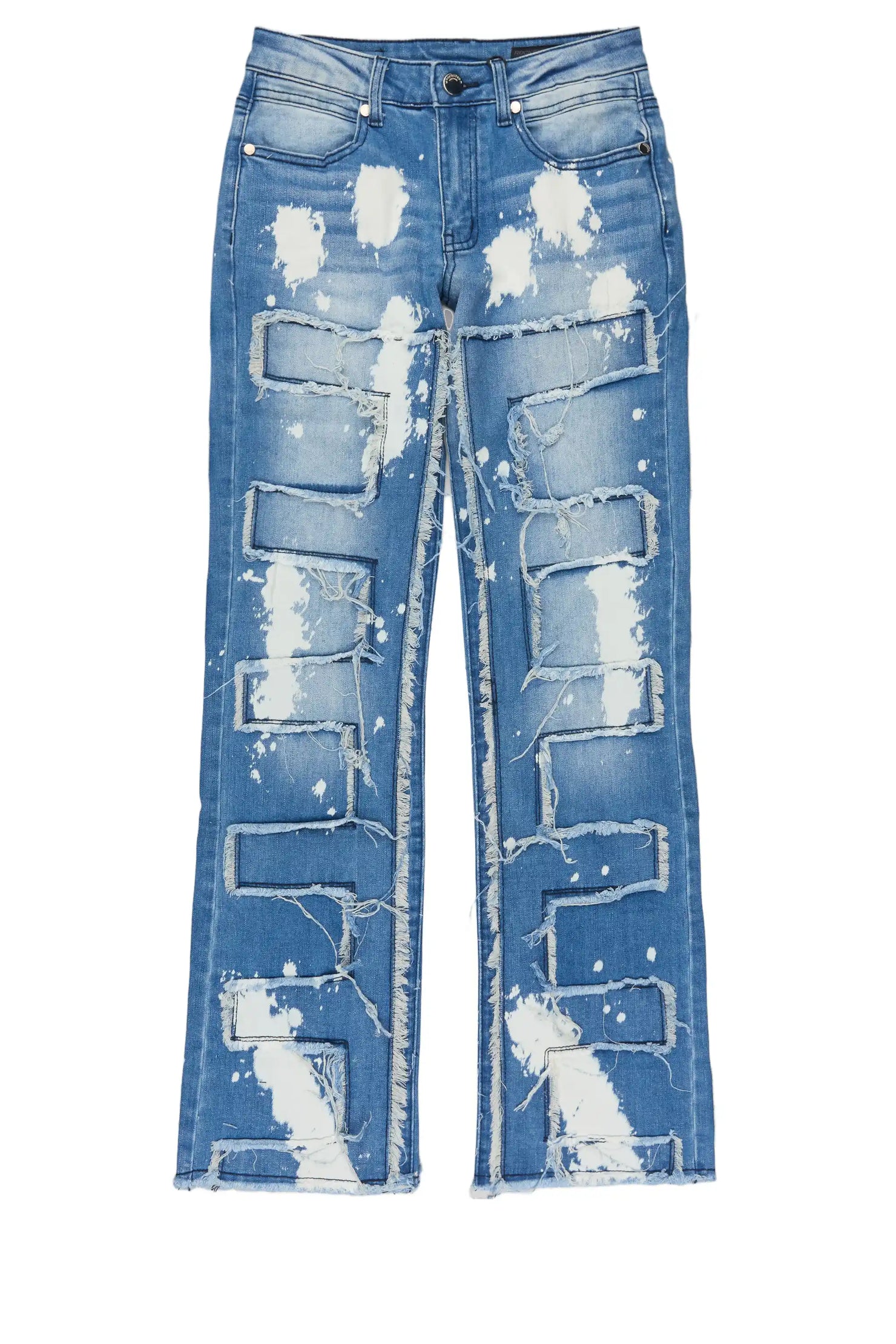 Boys Laban Light Blue Stacked Flare Jean