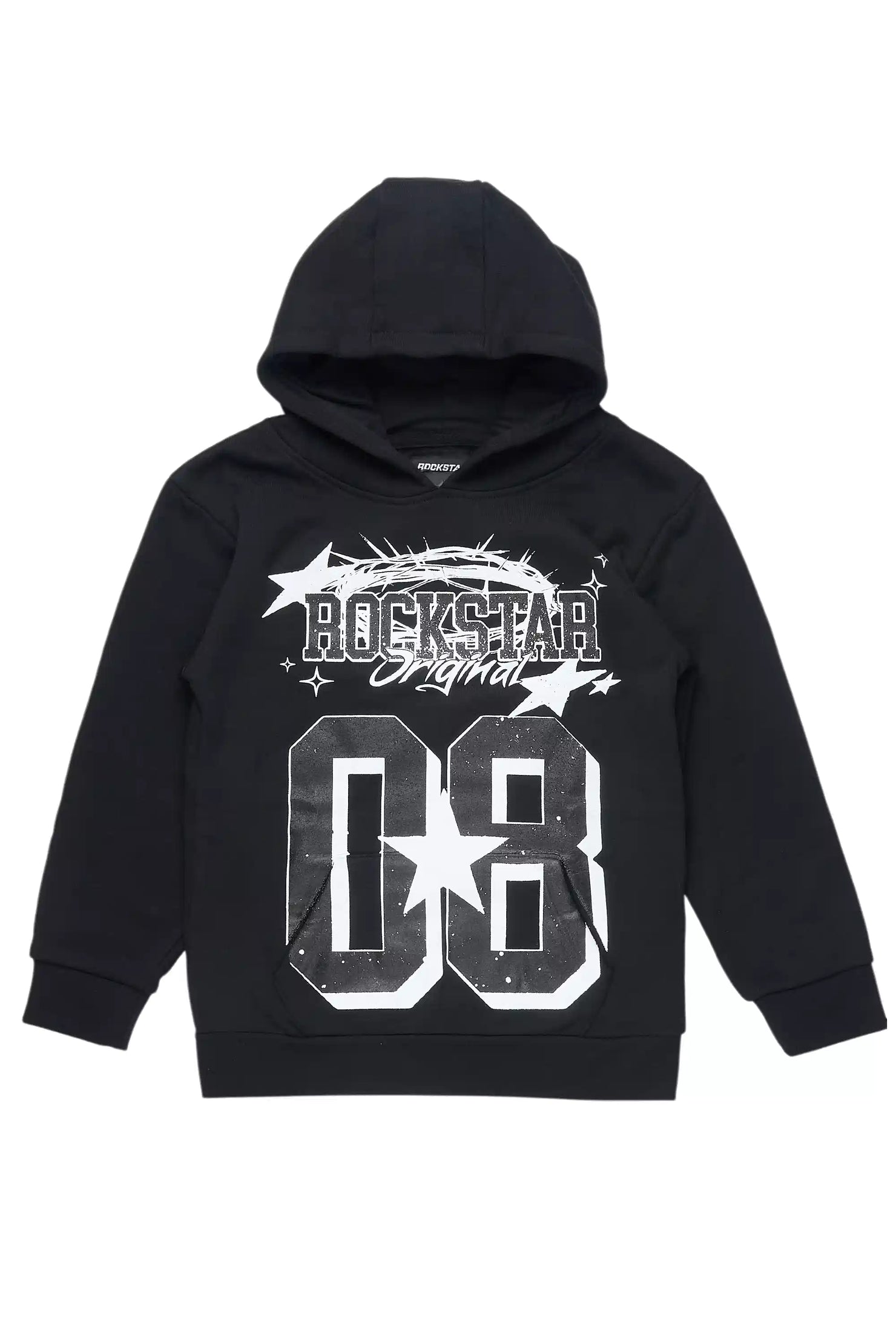 Boys Allstar Black/White Graphic Hoodie