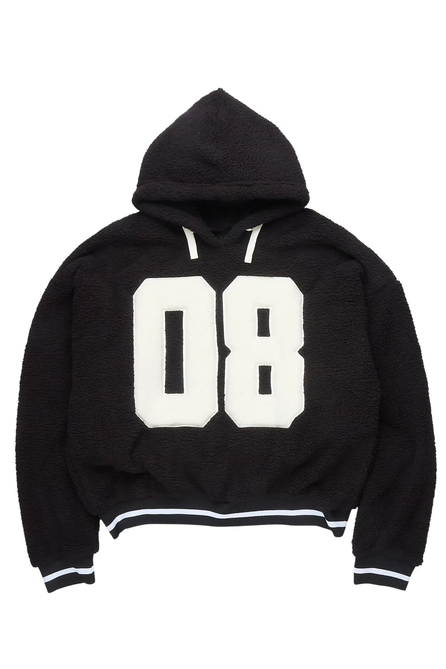 Leilla Black Sherpa Hoodie