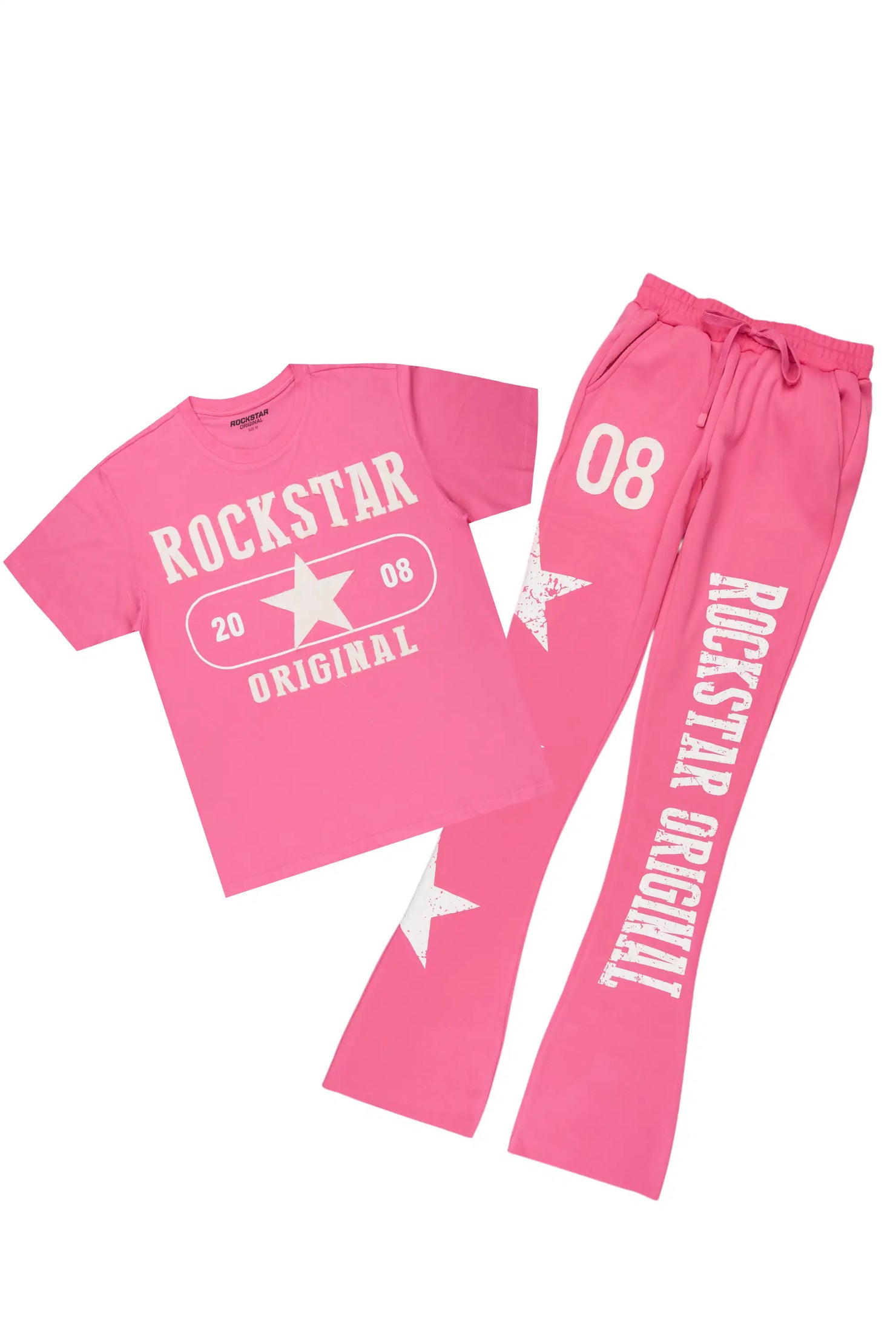 Chavonne Bubblegum Pink T-Shirt Trackset