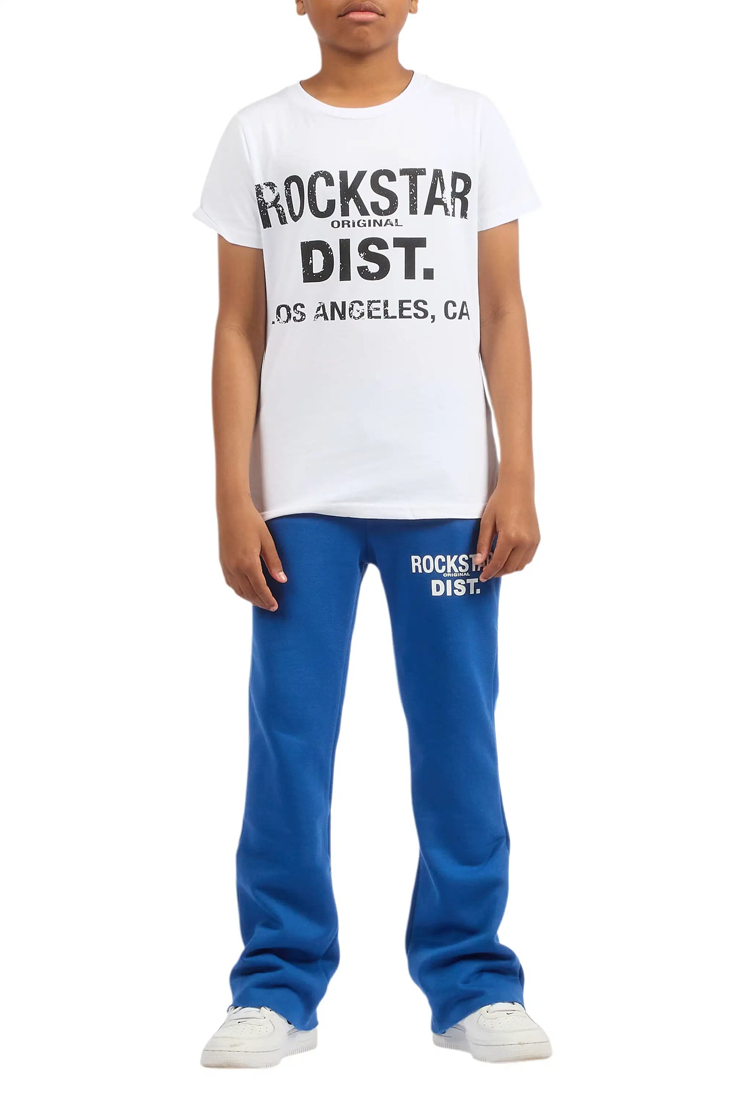 Boys Alpine Royal Blue Stacked Trackpant