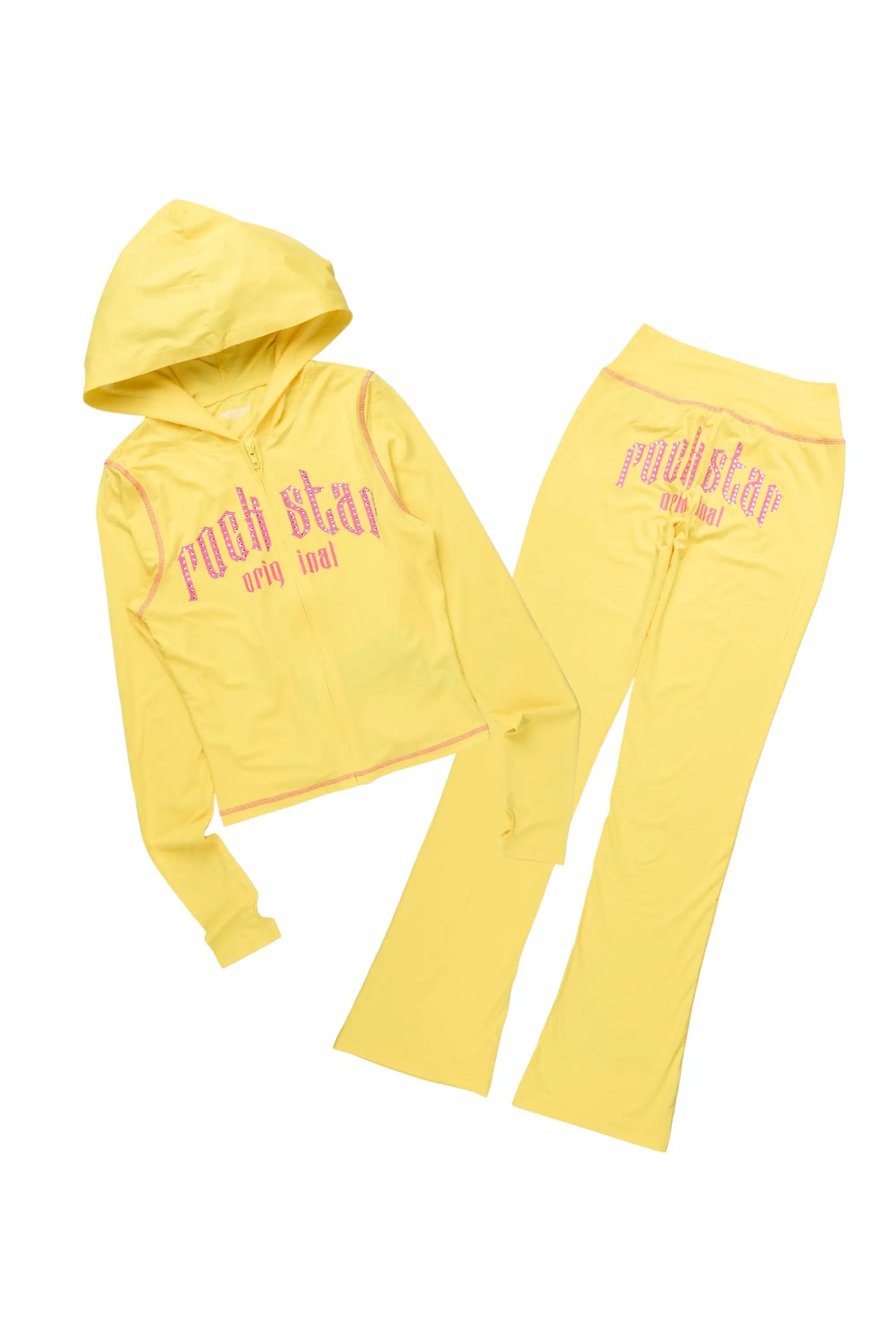 Zyriah Yellow Rhinestone Lounge Trackset