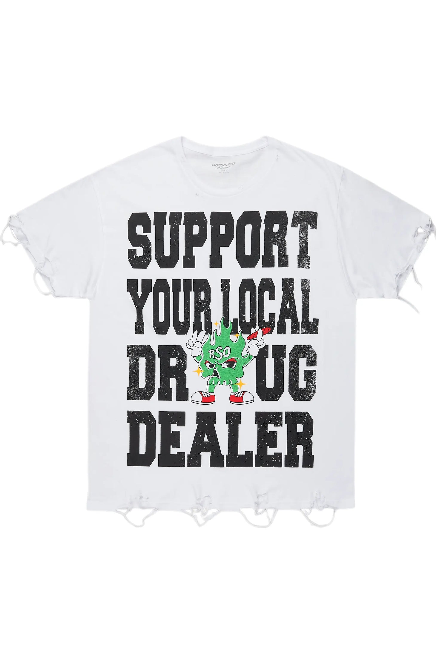 Tarl White Oversized Graphic T-Shirt