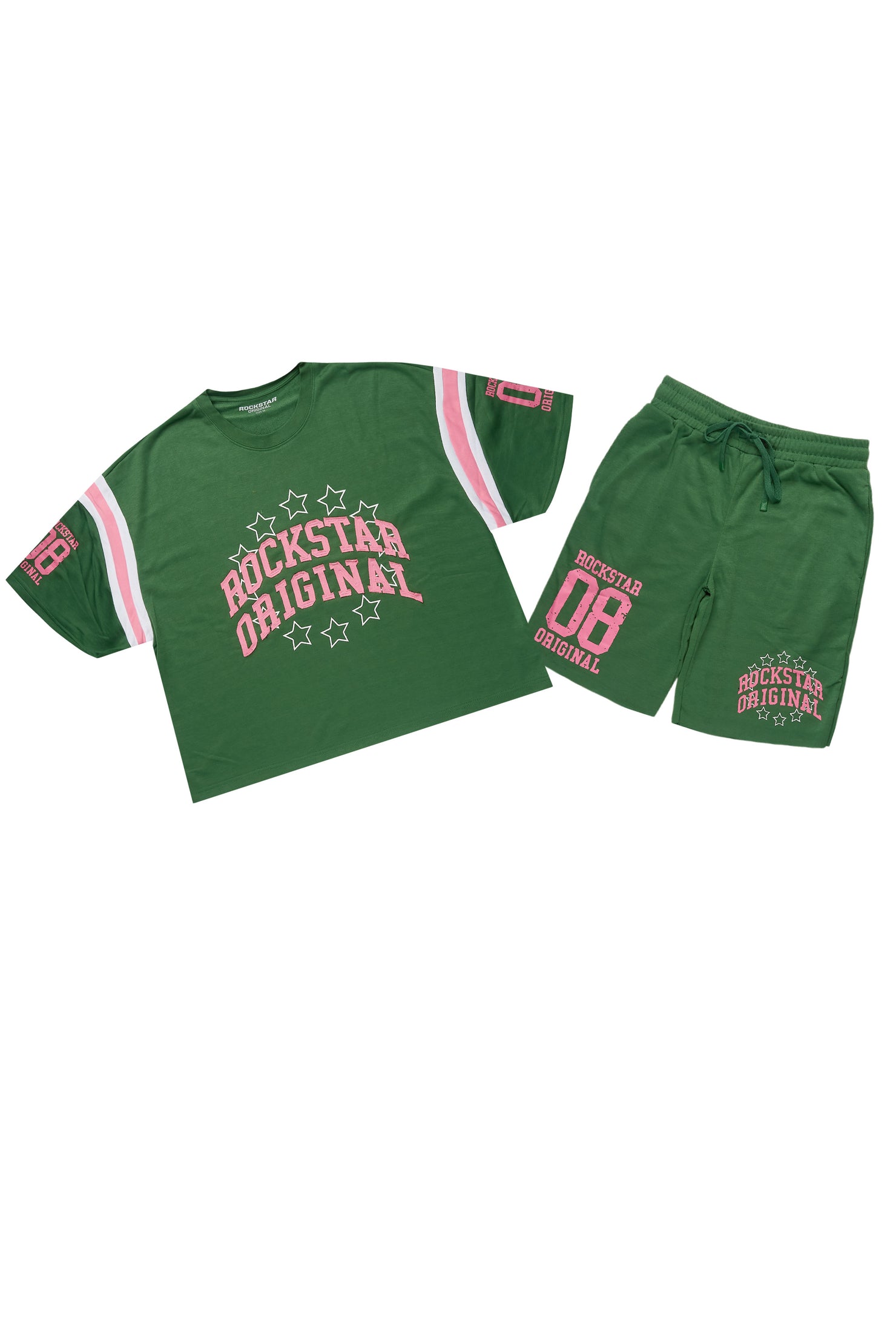 Ronnica Green T-Shirt Short Set