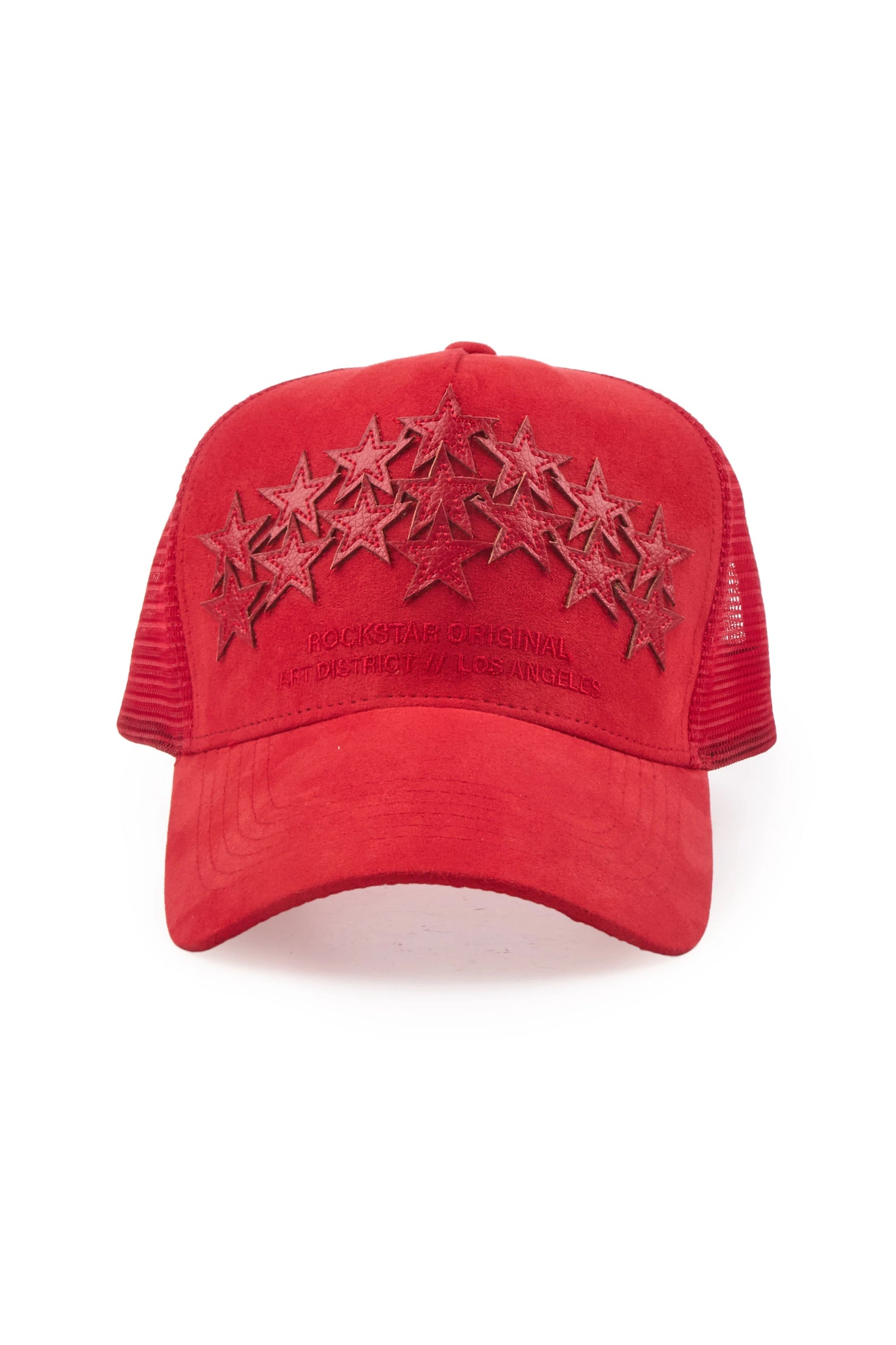 Kurve Red Rhinestone Trucker Hat