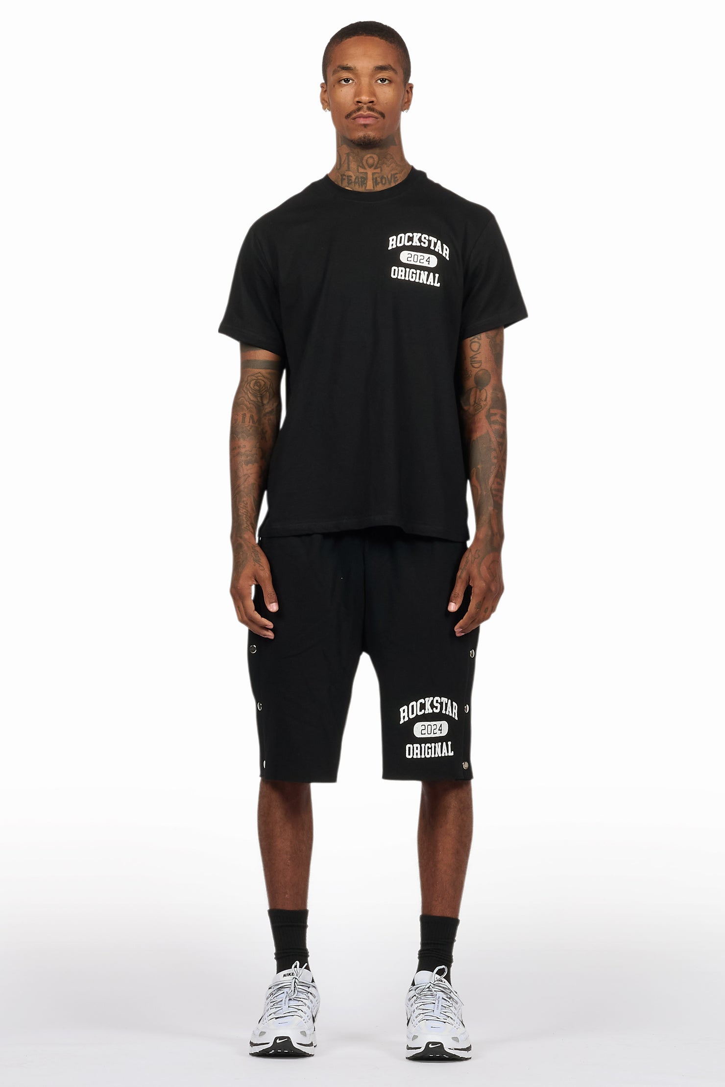 Lex Black T-Shirt/Short Set