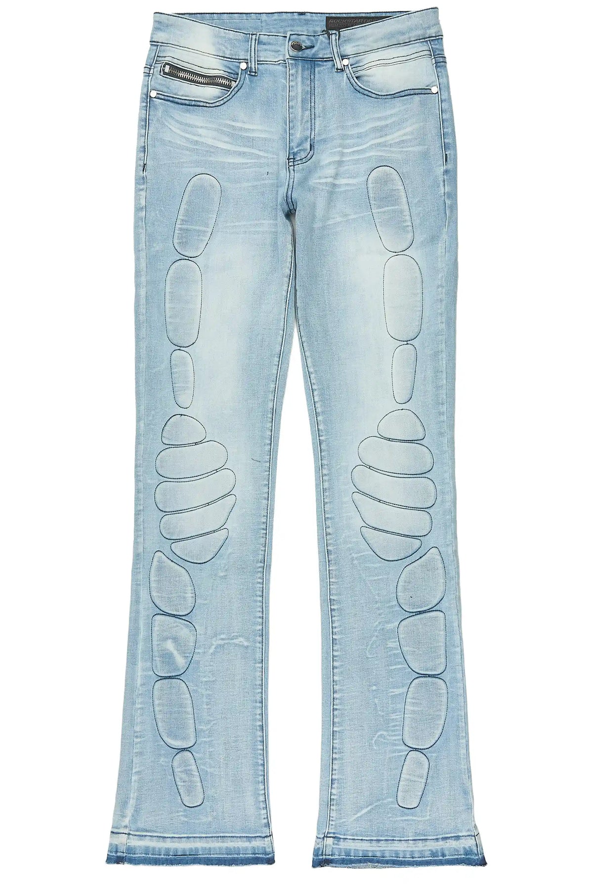Racier Blue Stacked Fit Jean