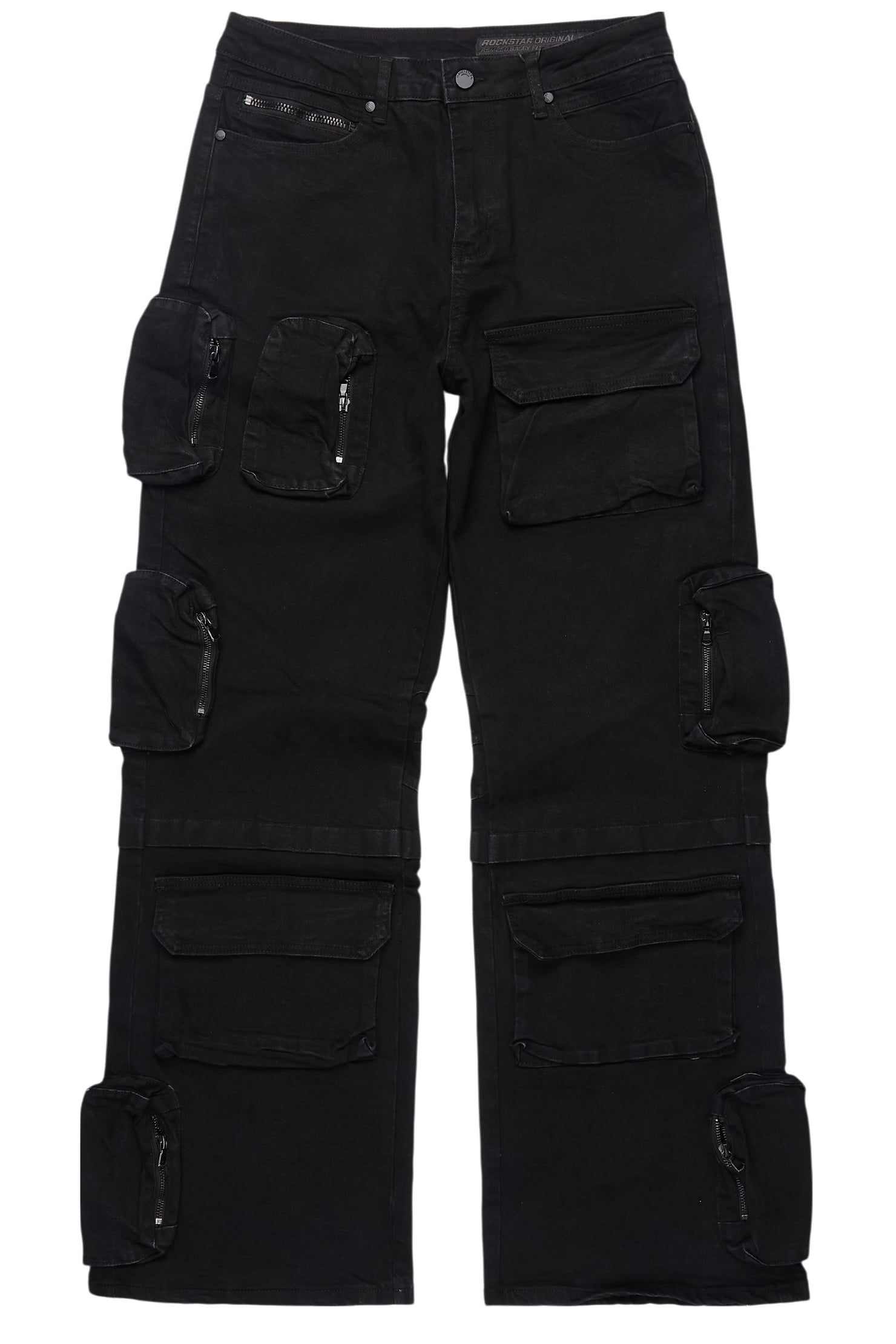 Pocketeer Black Baggy Cargo Fit Jean