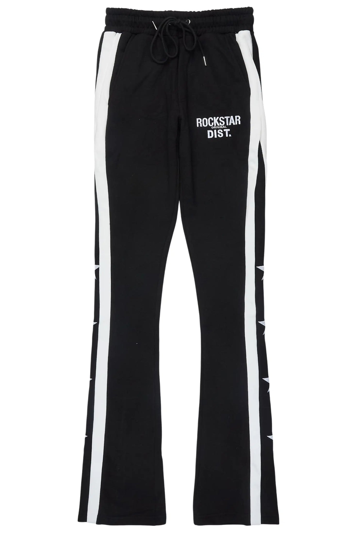 Arkady Black Stacked Flare Pant