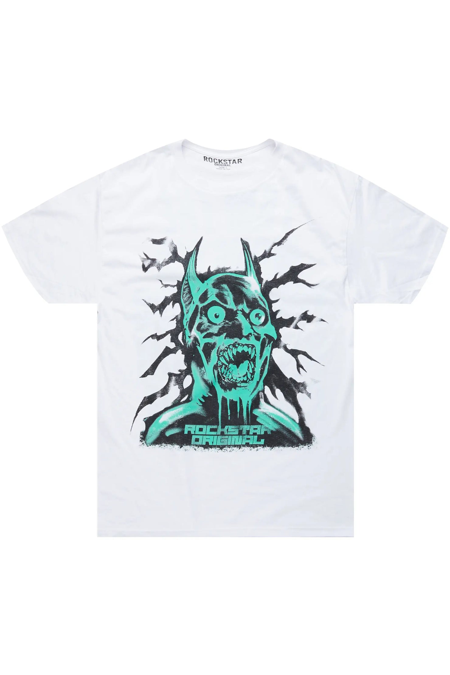 Scared White Graphic T-Shirt