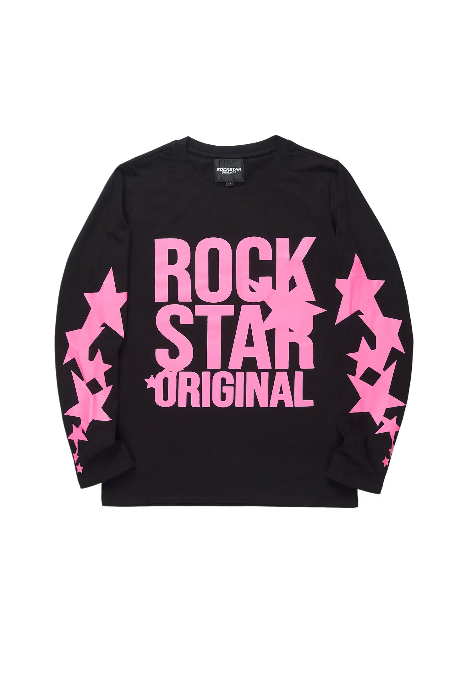 Girls Sechora Black L/S Graphic T-Shirt