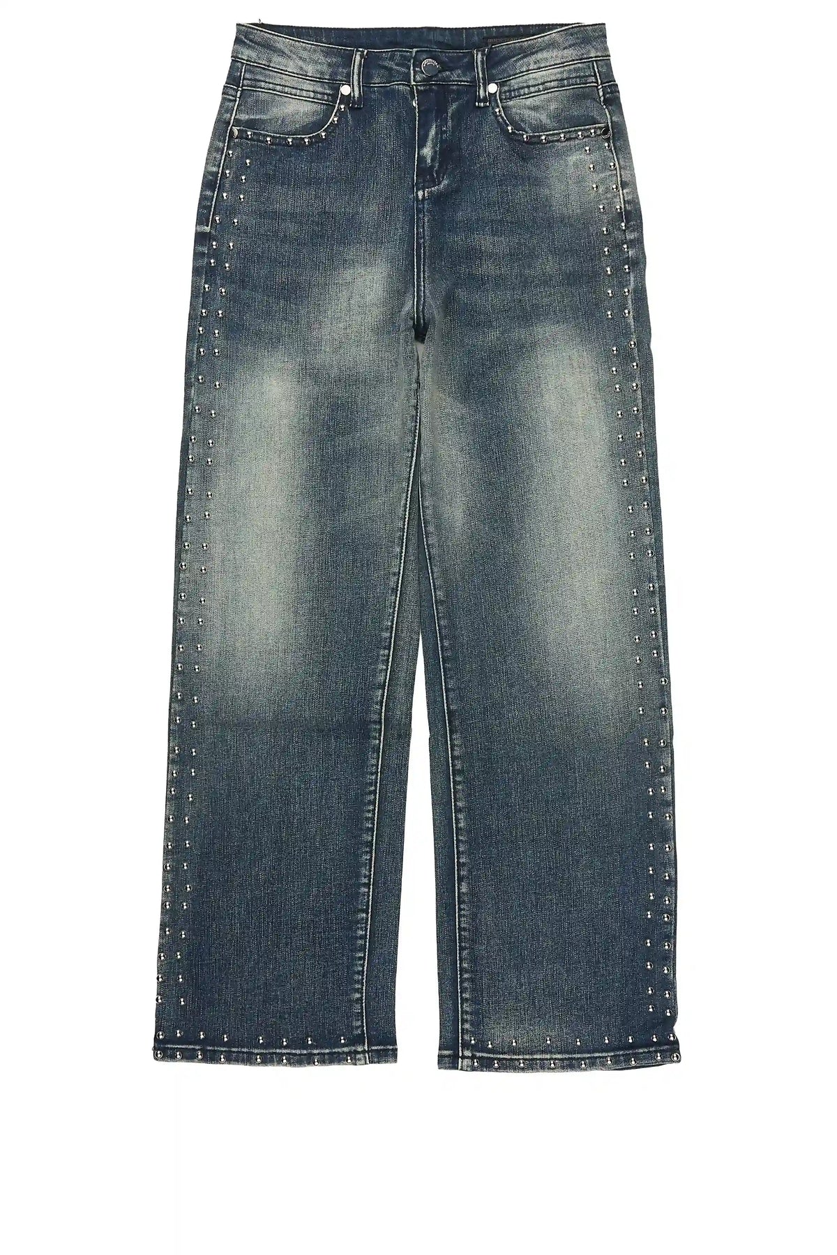 Boys Lavi Blue Rhinestone Straight Fit Jean