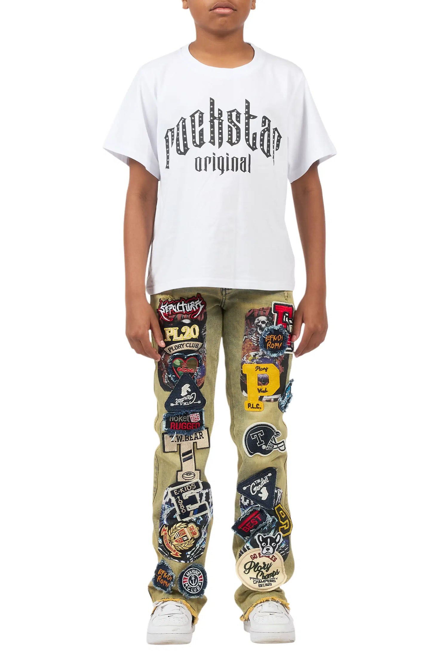 Boys Espen Tint Stacked Flare Jean