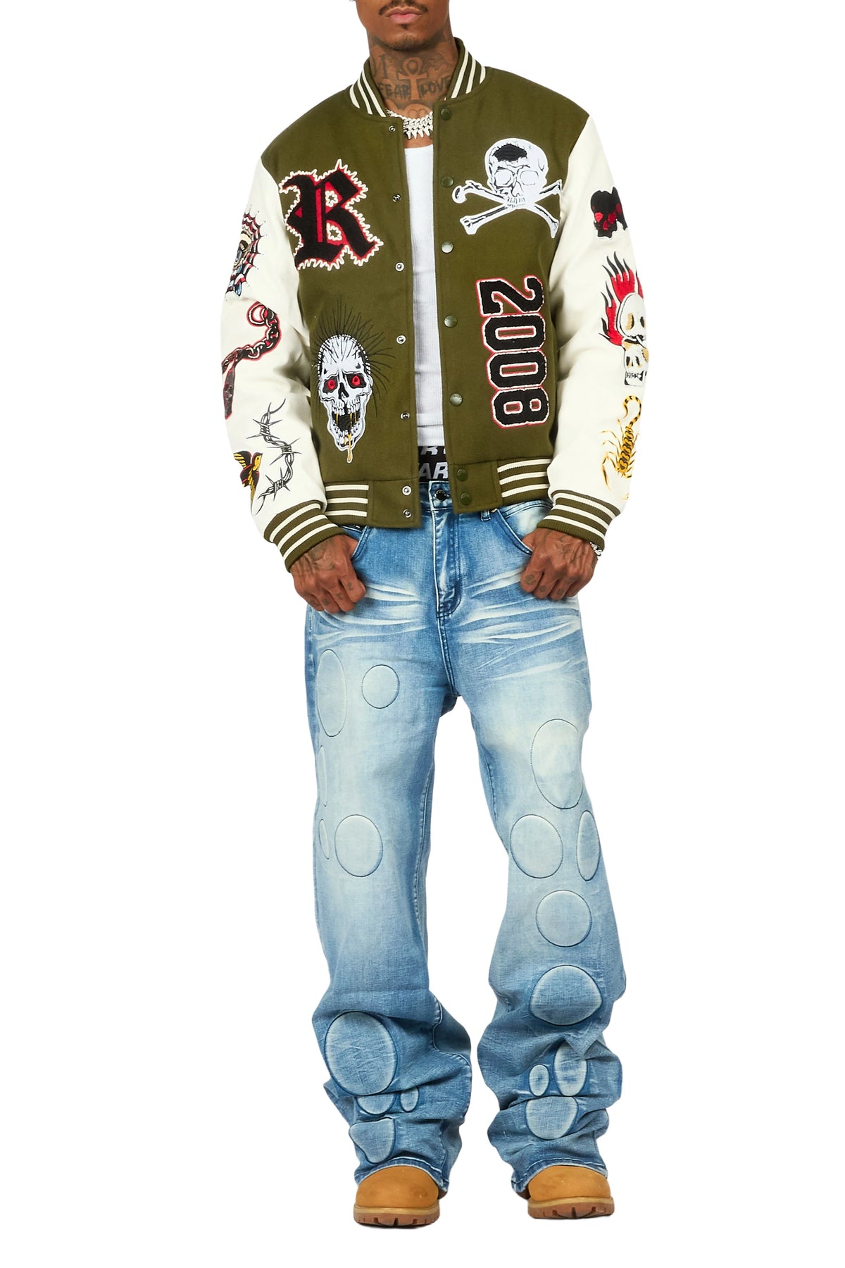 Ovol Blue Baggy Fit Jean