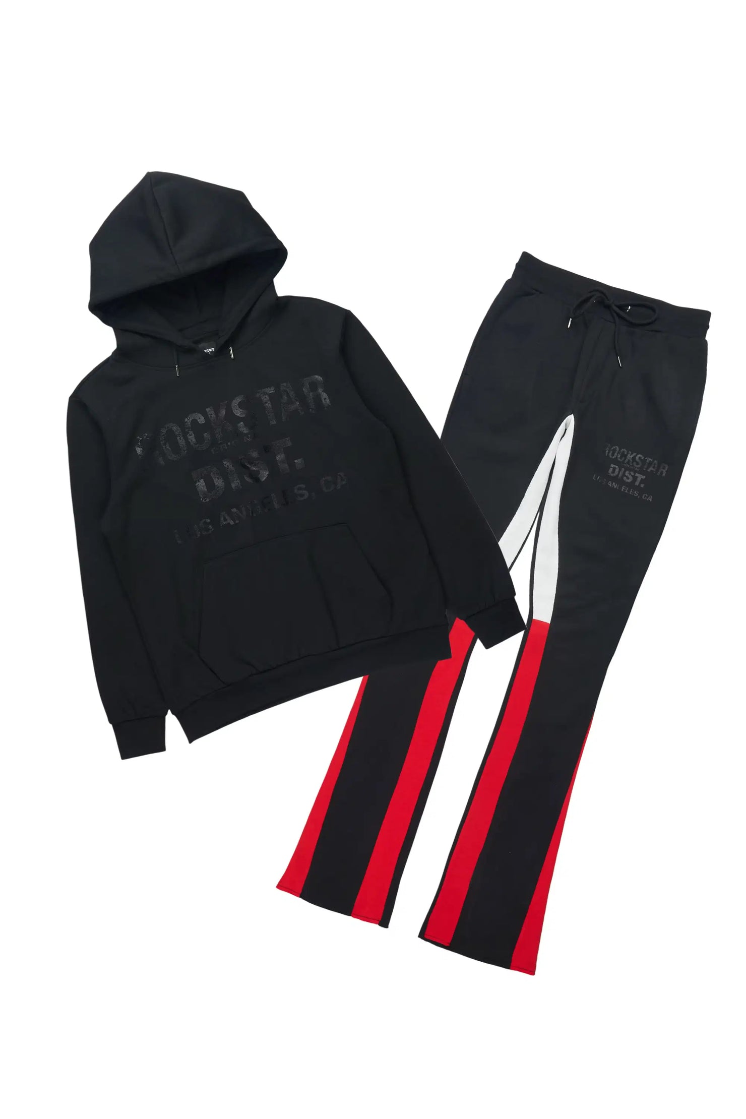 Lake Black/Black Hoodie/Stacked Flare Track Set