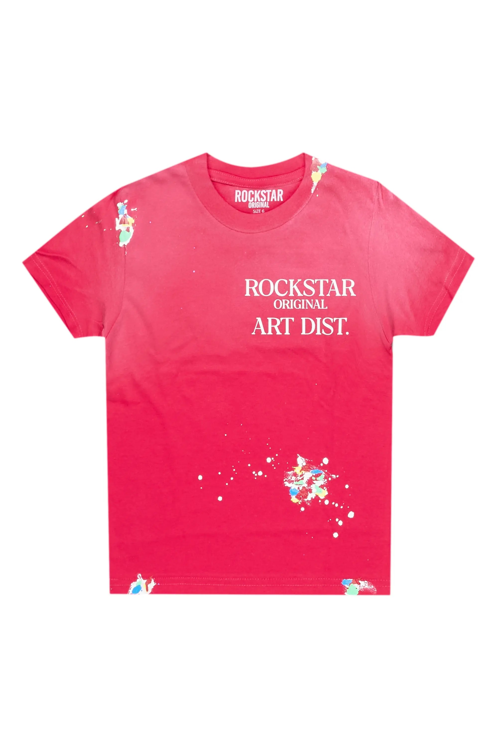 Boys Palmer Pink Graphic T-Shirt
