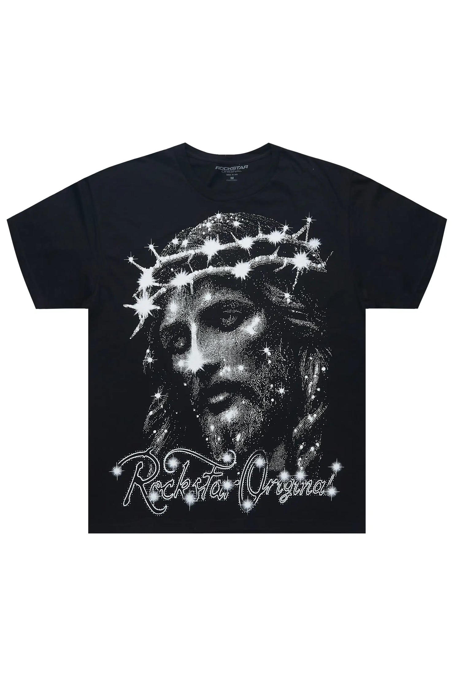 Zayir Black Oversized Graphic T-Shirt